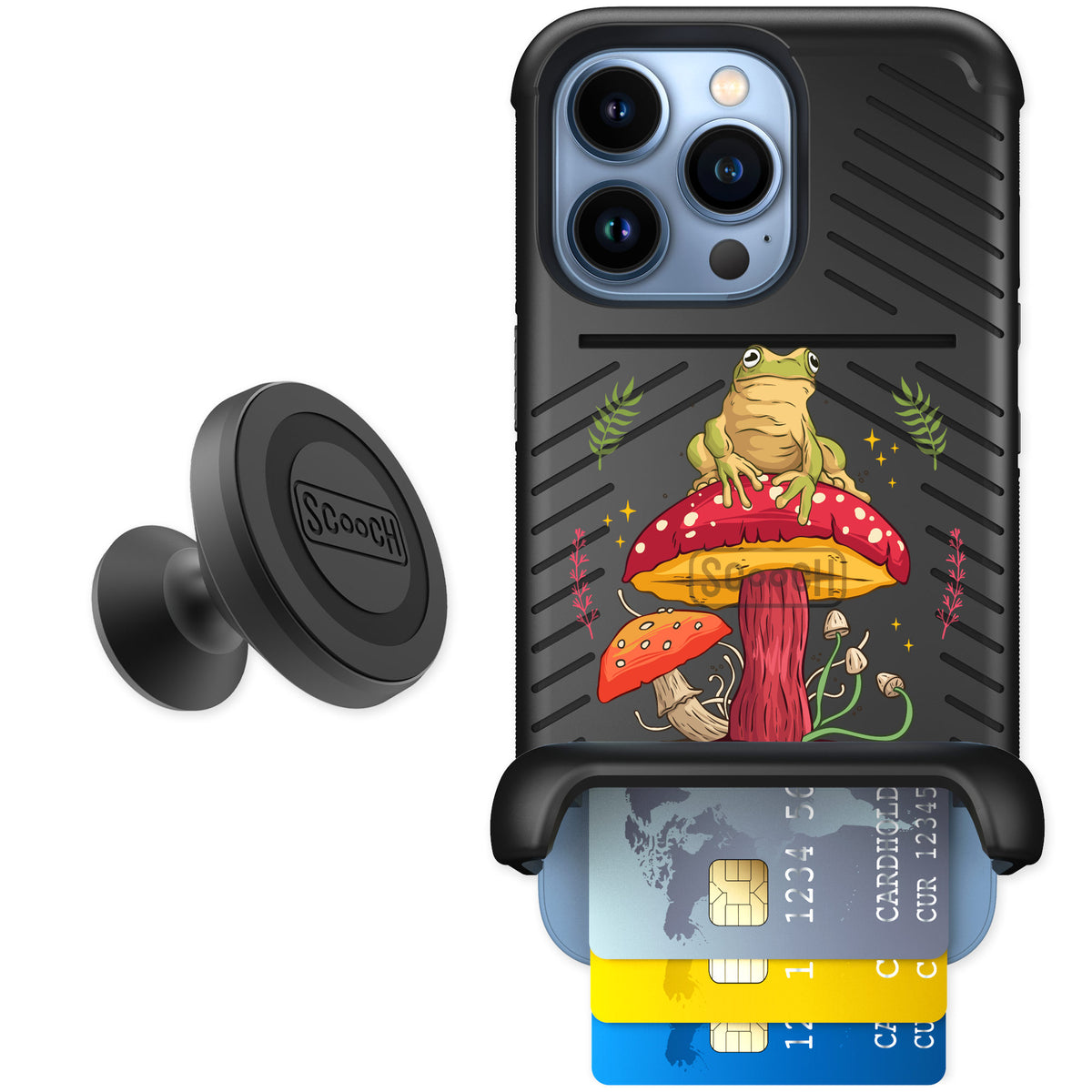 Scooch Wingmate Toadstool Frog for iPhone 13 Pro — Starter Bundle