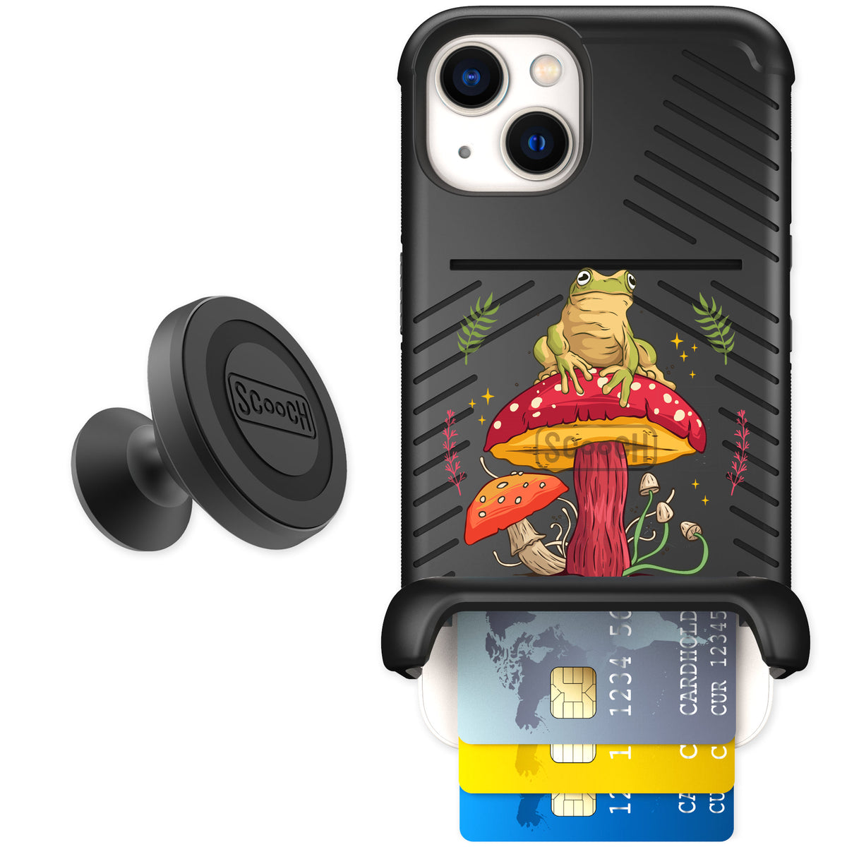 Scooch Wingmate Toadstool Frog for iPhone 13 — Starter Bundle