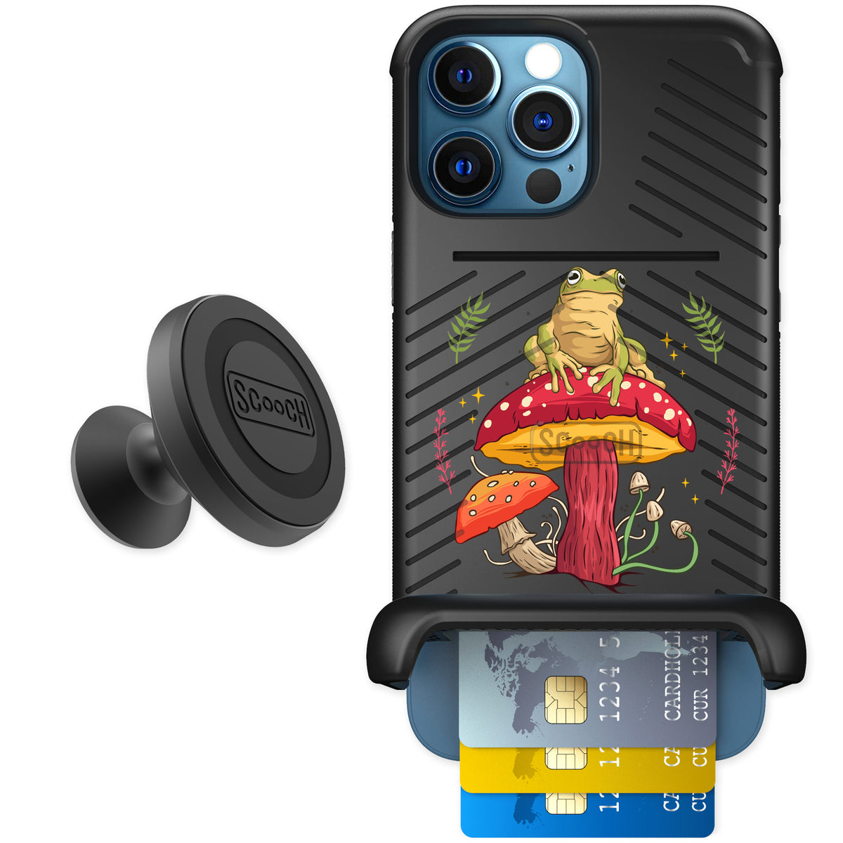 Scooch Wingmate Toadstool Frog for iPhone 12 Pro — Starter Bundle