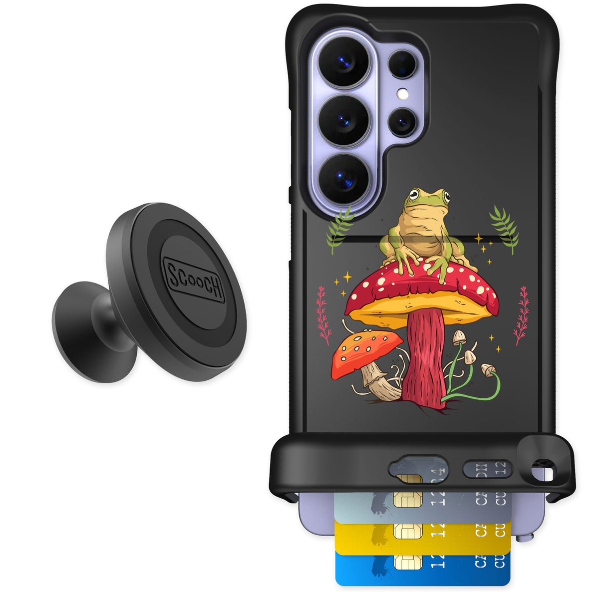 Scooch Wingmate Toadstool Frog for Galaxy S26 Ultra — Starter Bundle