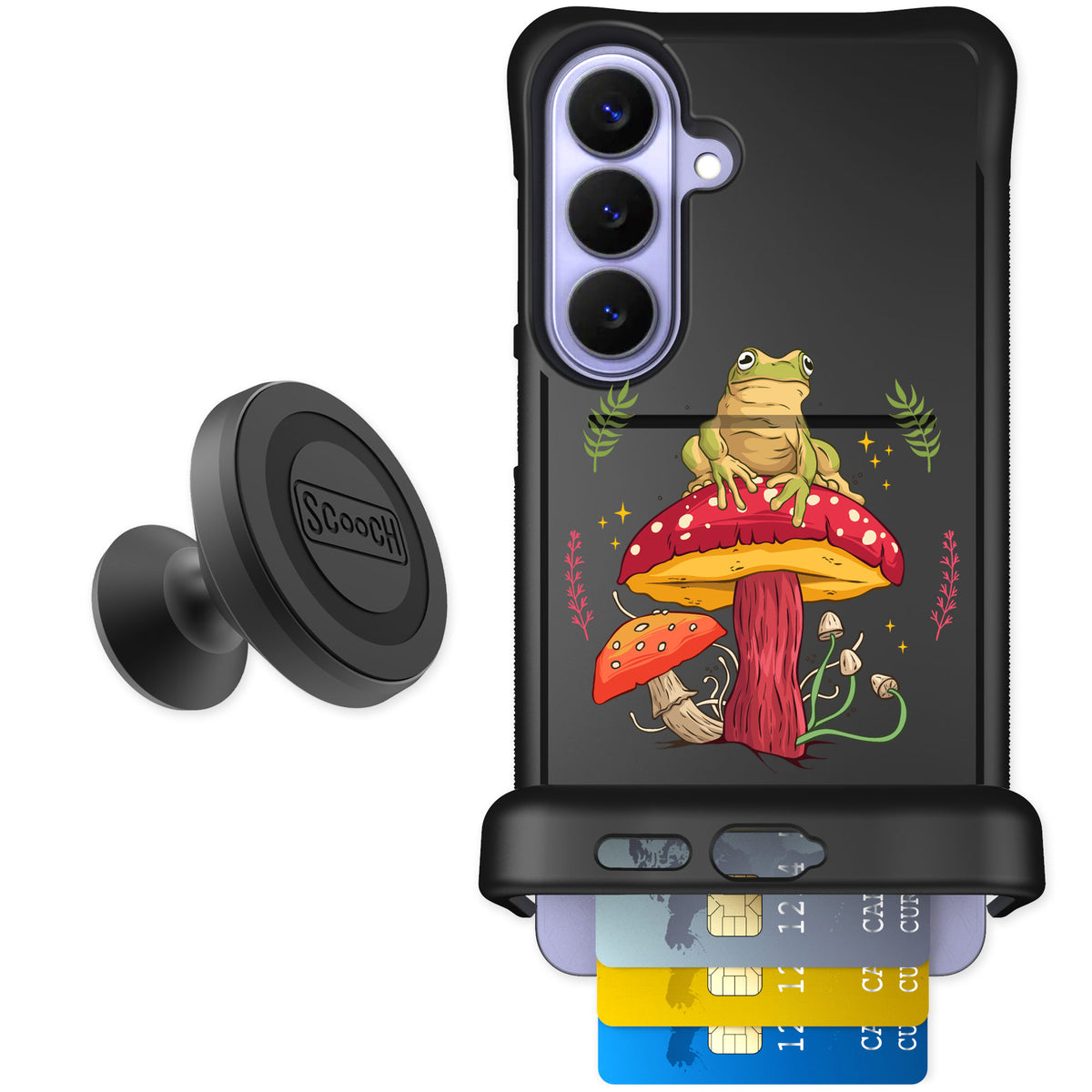 Scooch Wingmate Toadstool Frog for Galaxy S26+ — Starter Bundle