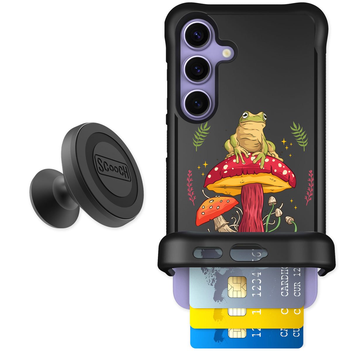 Scooch Wingmate Toadstool Frog for Galaxy S24 — Starter Bundle