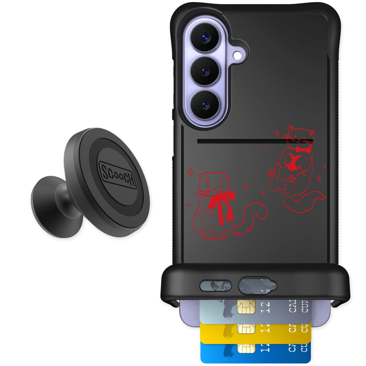 Scooch Wingmate Cupid's Cats for Galaxy S26+ — Starter Bundle