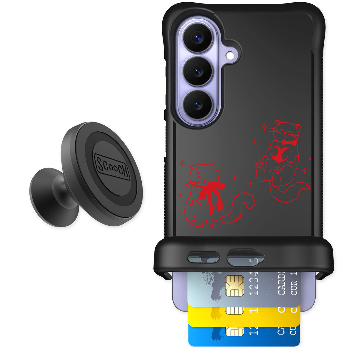 Scooch Wingmate Cupid's Cats for Galaxy S26 — Starter Bundle