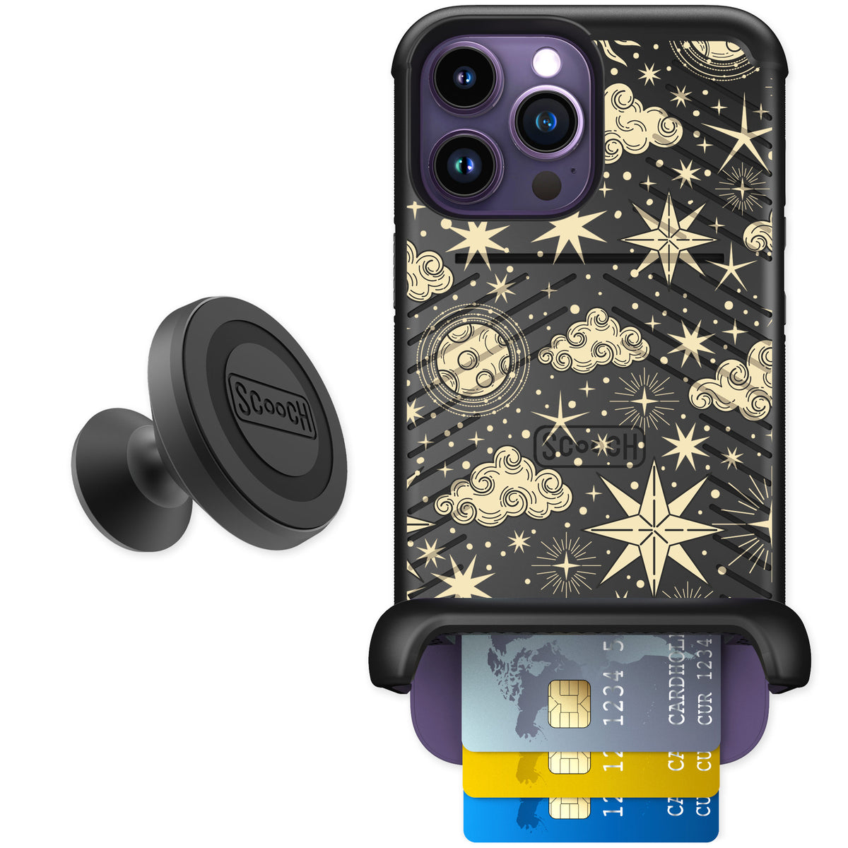 Scooch Wingmate Celestial Sleep for iPhone 14 Pro Max — Starter Bundle