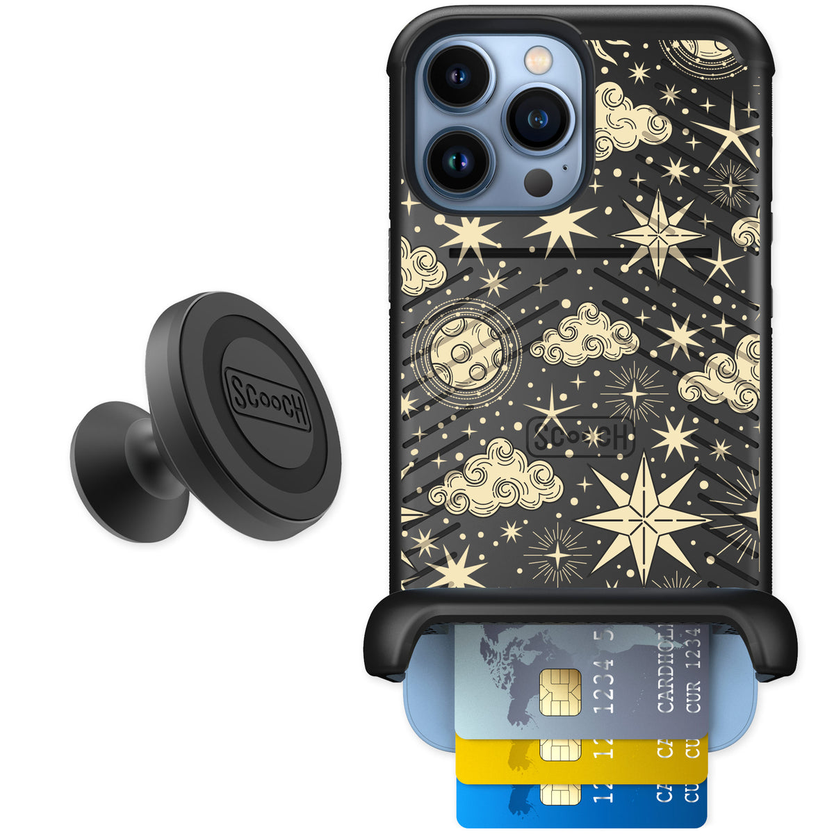 Scooch Wingmate Celestial Sleep for iPhone 13 Pro Max — Starter Bundle