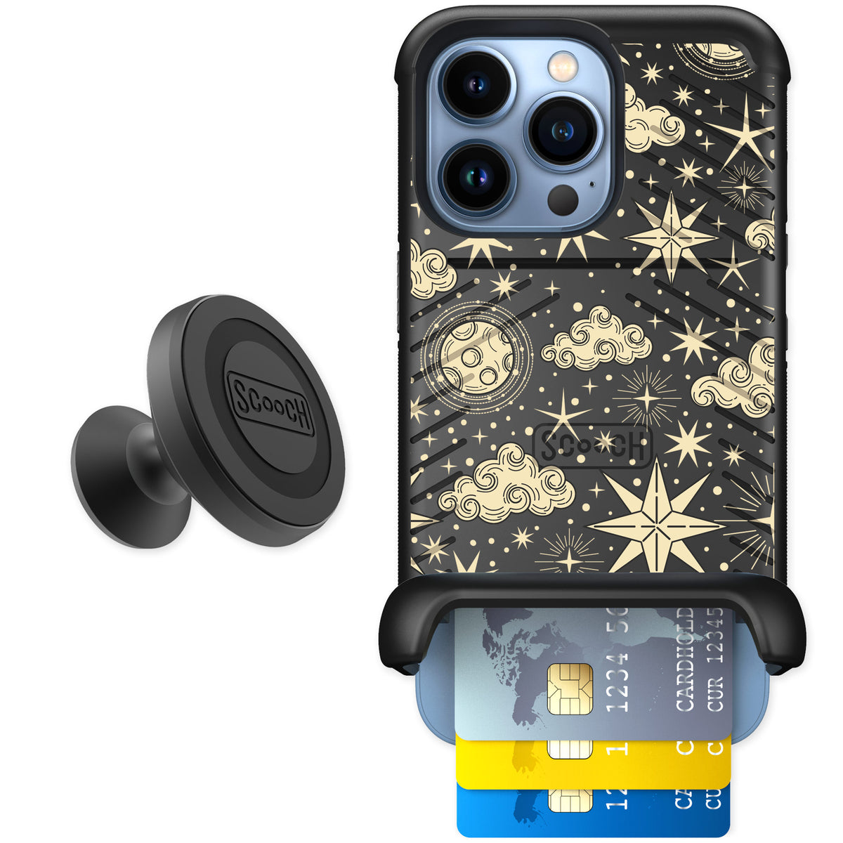 Scooch Wingmate Celestial Sleep for iPhone 13 Pro — Starter Bundle