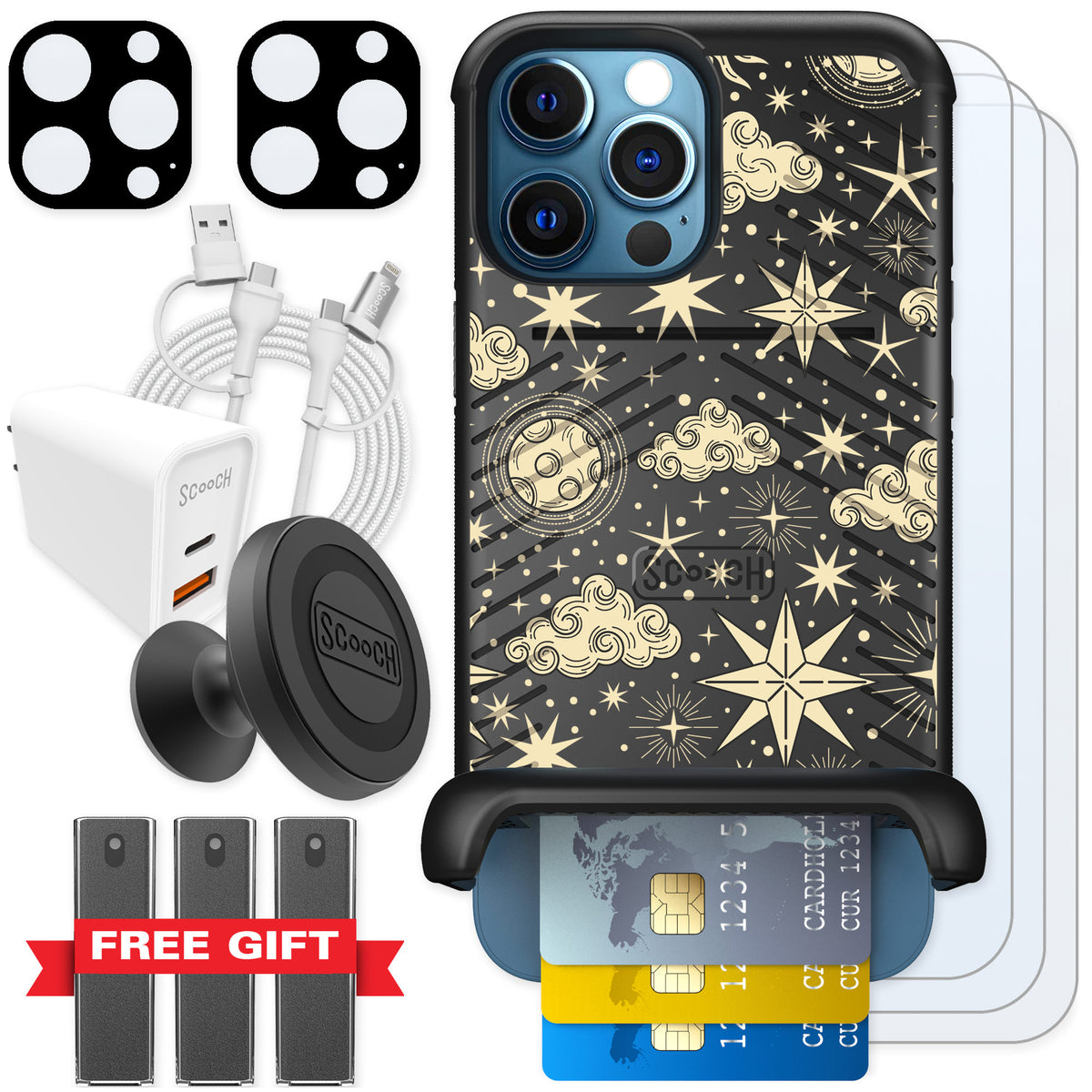 Scooch Wingmate Celestial Sleep for iPhone 12 Pro Max — Ultimate Bundle