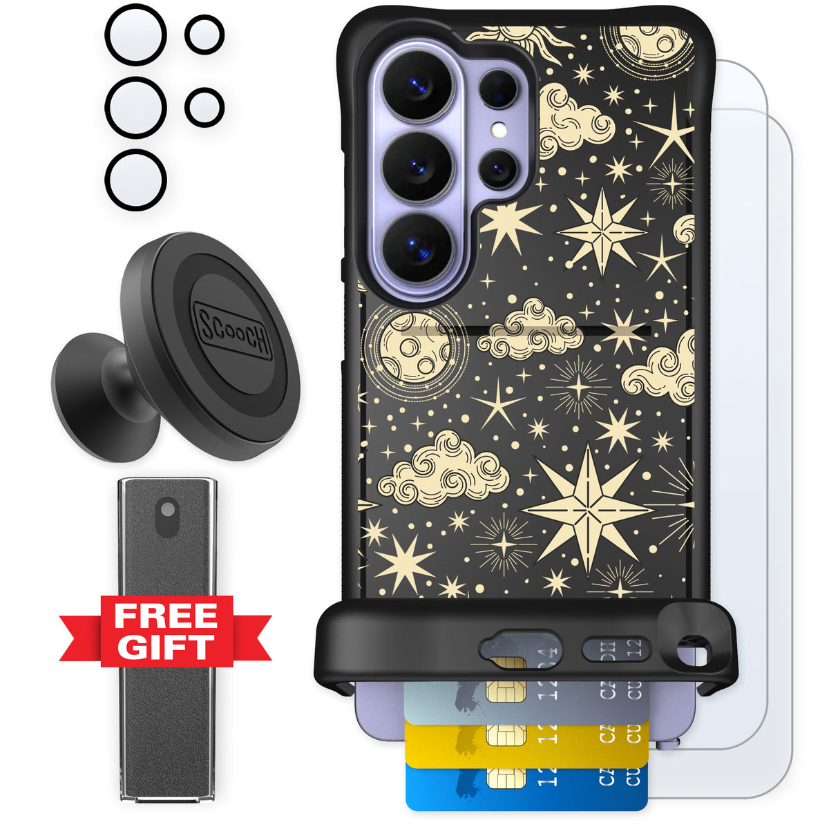 Scooch Wingmate Celestial Sleep for Galaxy S26 Ultra — Defender Bundle