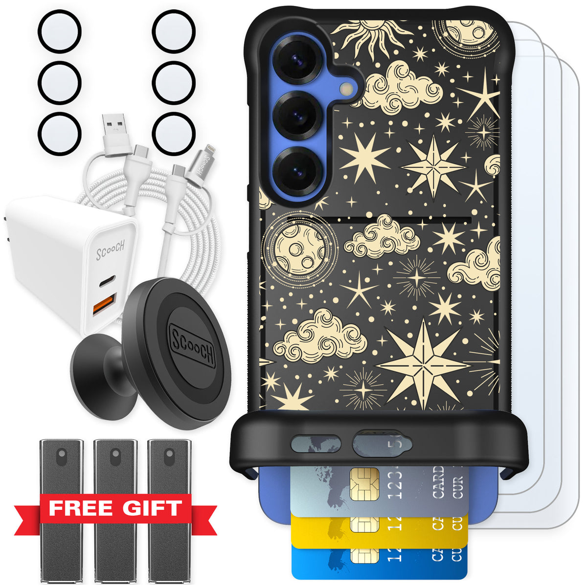 Scooch Wingmate Celestial Sleep for Galaxy S25+ — Ultimate Bundle