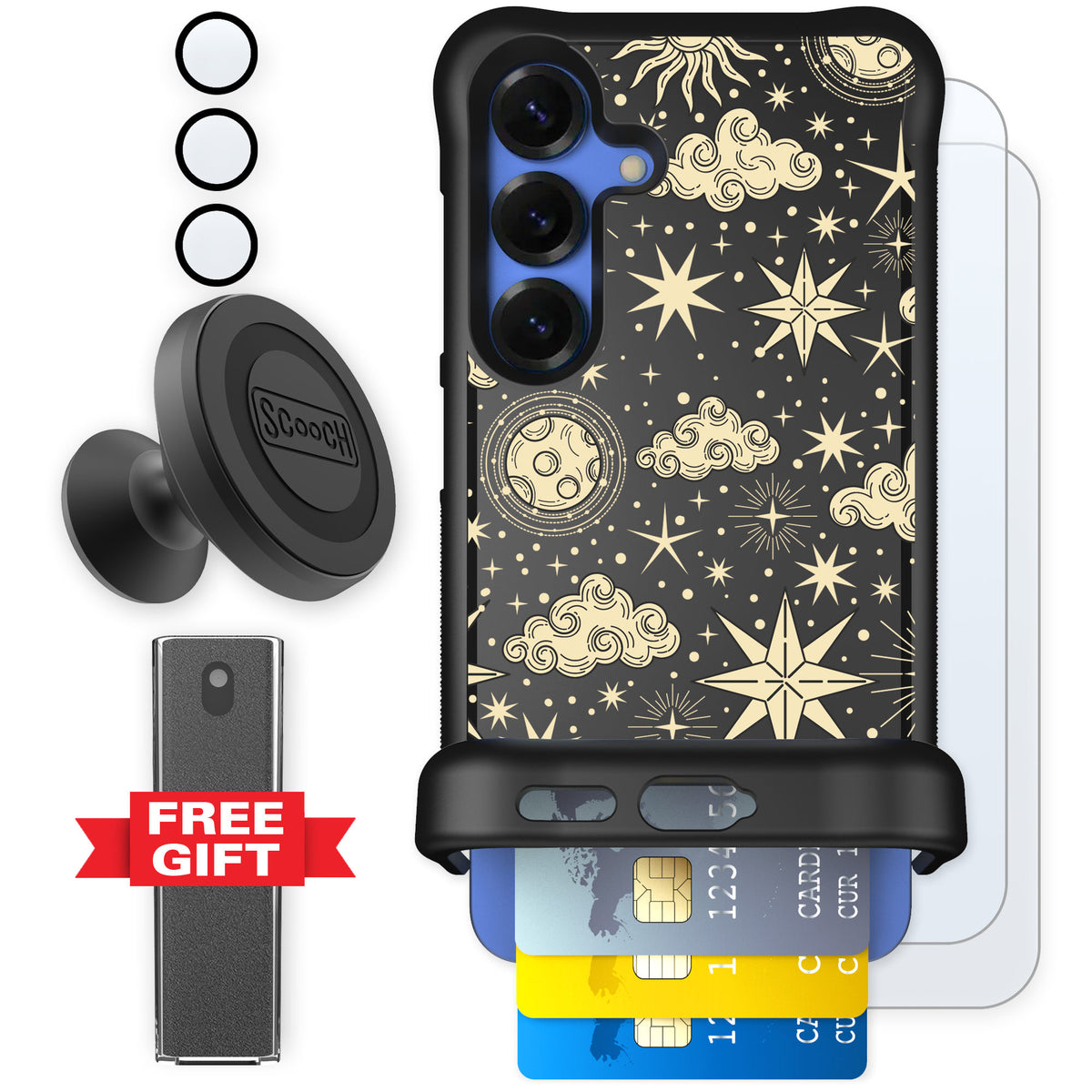 Scooch Wingmate Celestial Sleep for Galaxy S25 — Defender Bundle