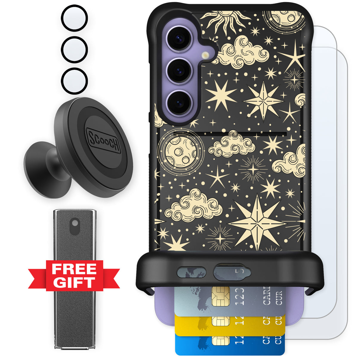 Scooch Wingmate Celestial Sleep for Galaxy S24+ — Defender Bundle