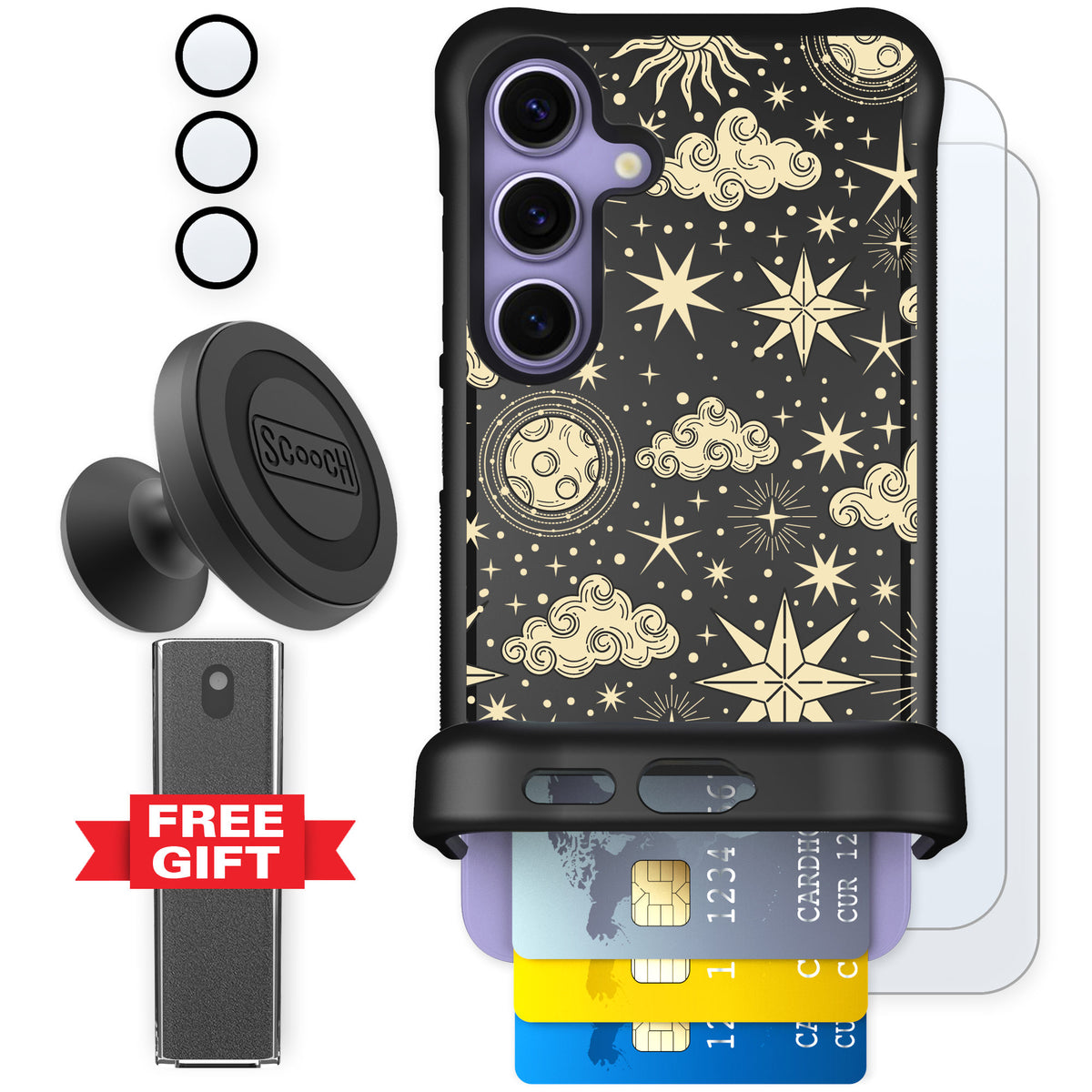 Scooch Wingmate Celestial Sleep for Galaxy S24 — Defender Bundle