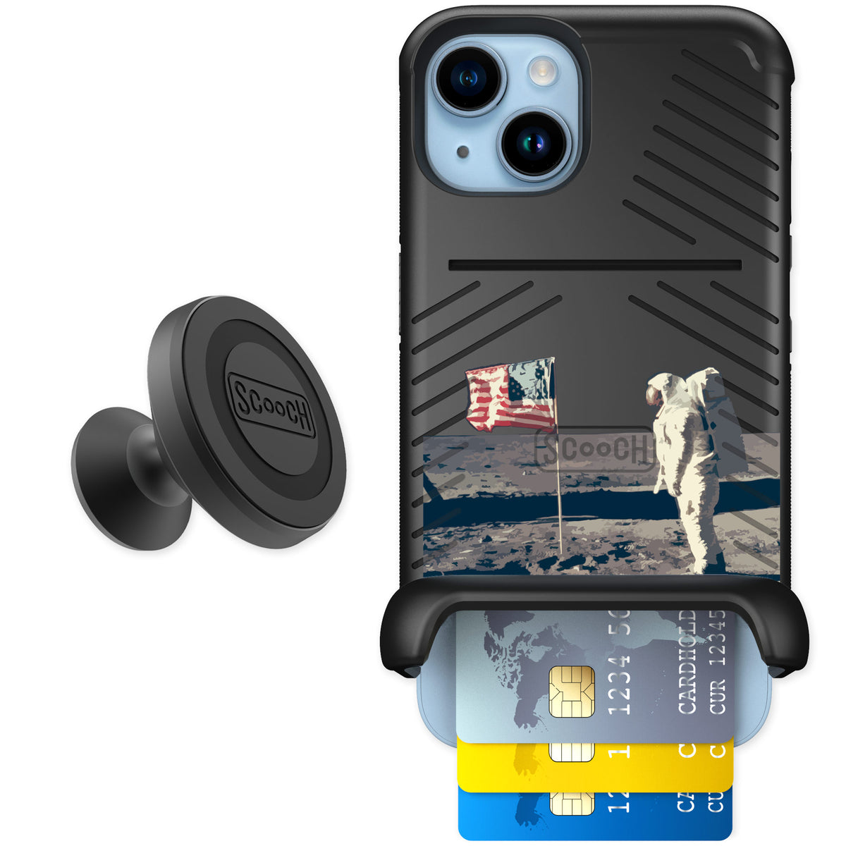 Scooch Wingmate Lunar Landing for iPhone 14 — Starter Bundle