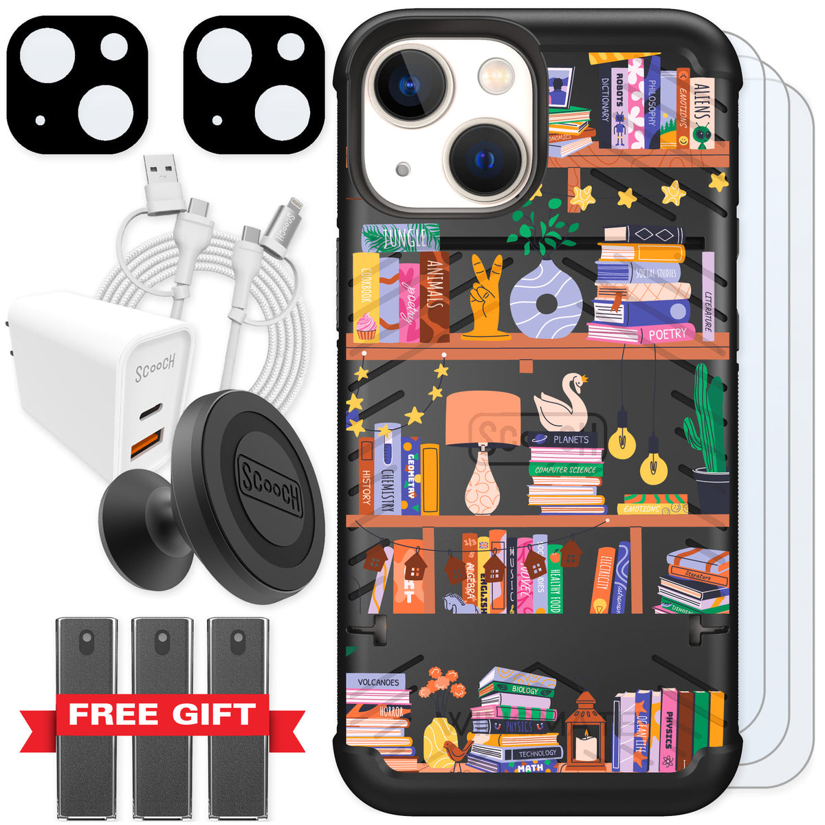 Scooch Wingmate Little Library for iPhone 13 mini — Ultimate Bundle
