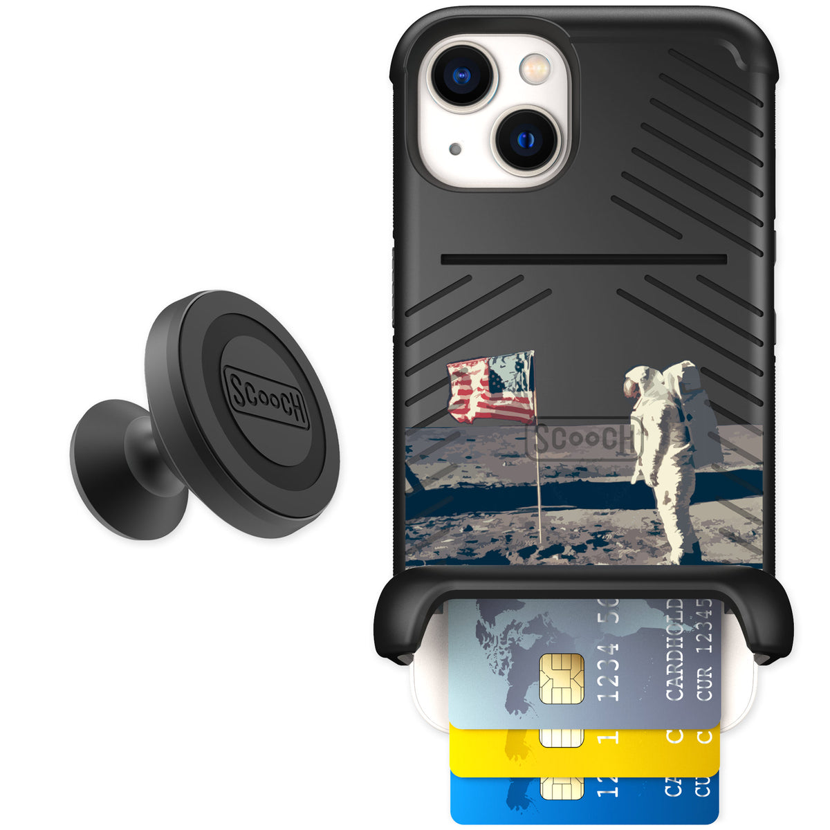Scooch Wingmate Lunar Landing for iPhone 13 — Starter Bundle