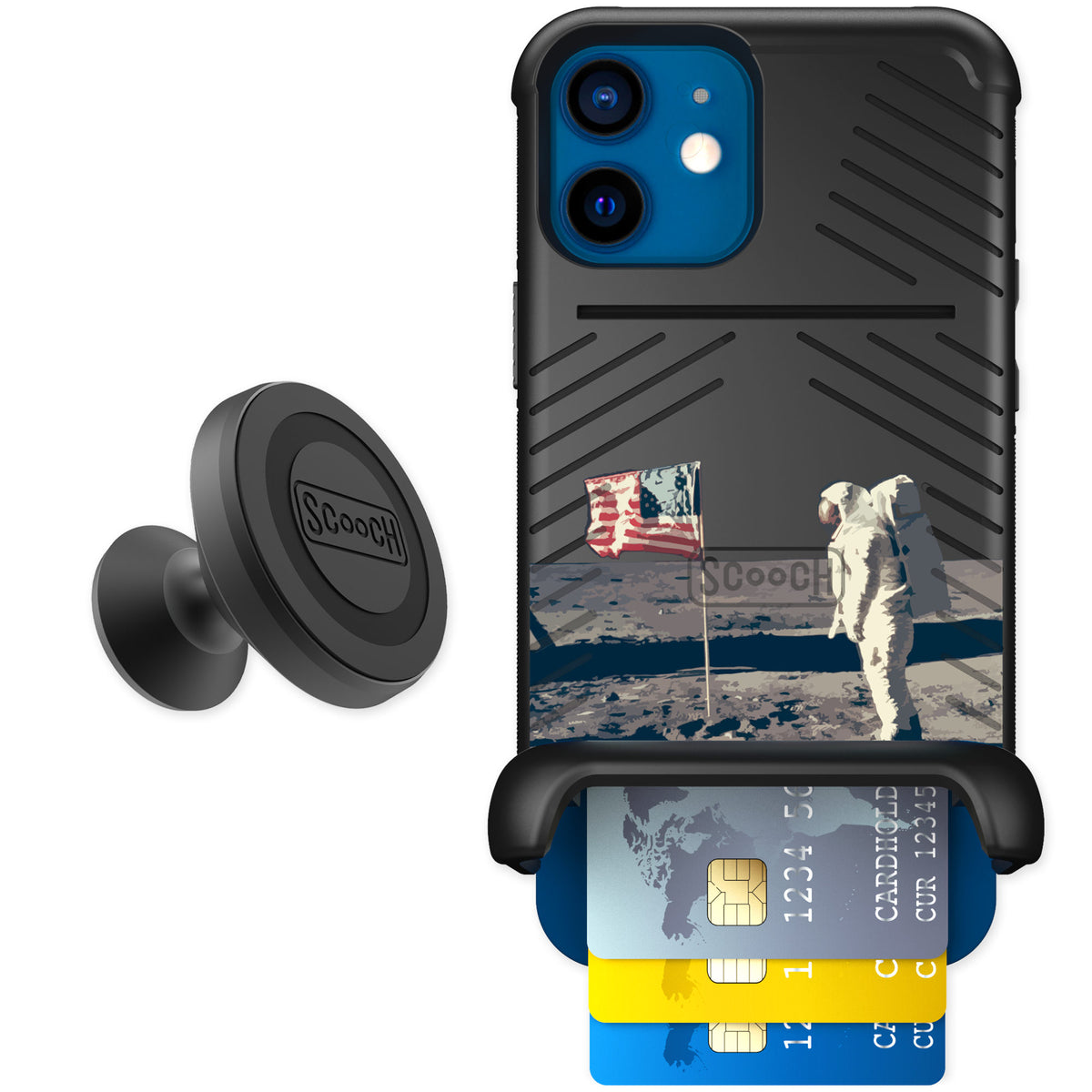Scooch Wingmate Lunar Landing for iPhone 12 — Starter Bundle