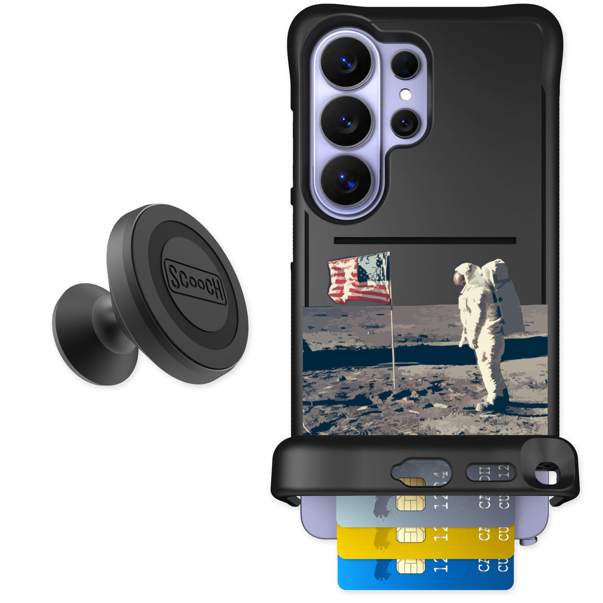 Scooch Wingmate Lunar Landing for Galaxy S26 Ultra — Starter Bundle