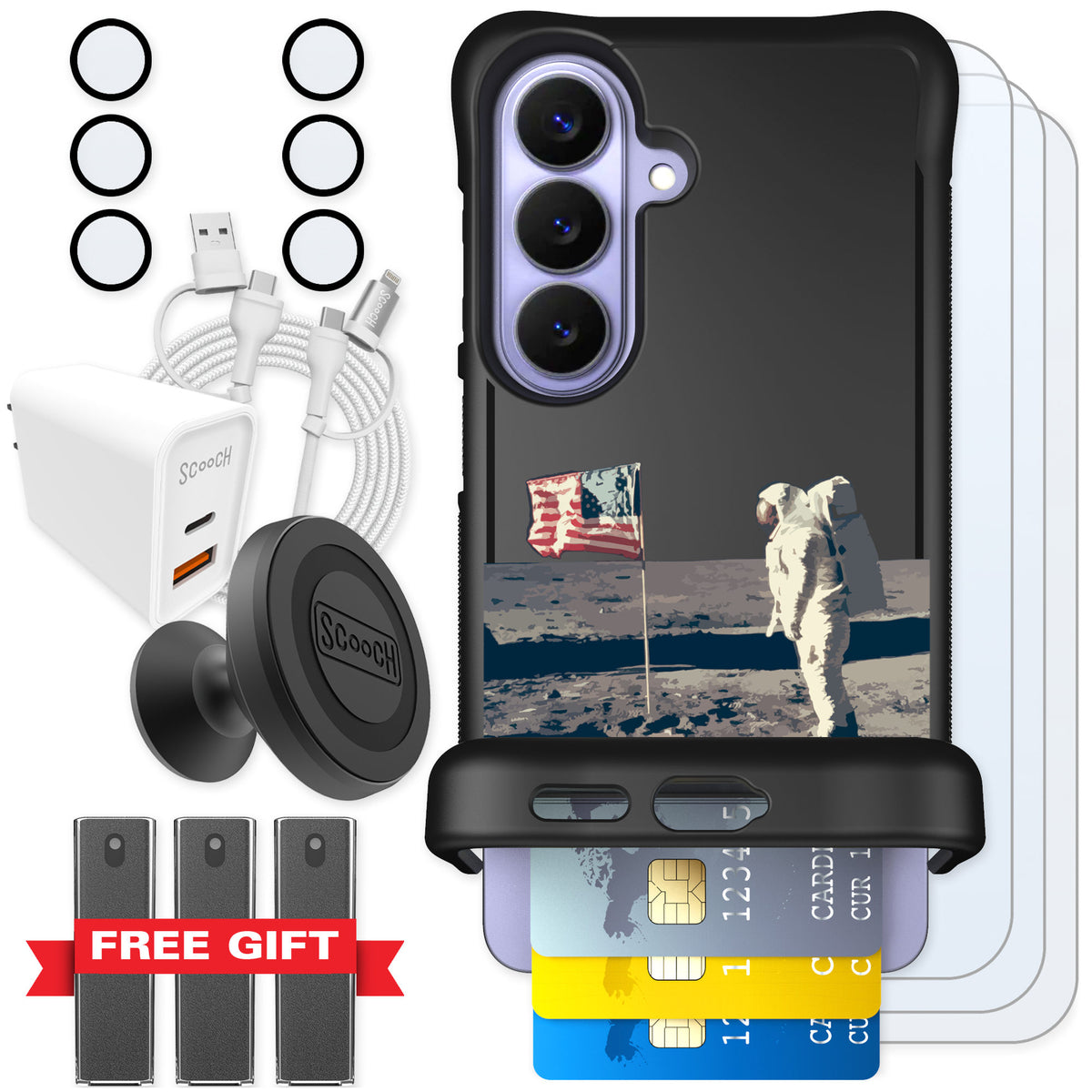 Scooch Wingmate Lunar Landing for Galaxy S26 — Ultimate Bundle
