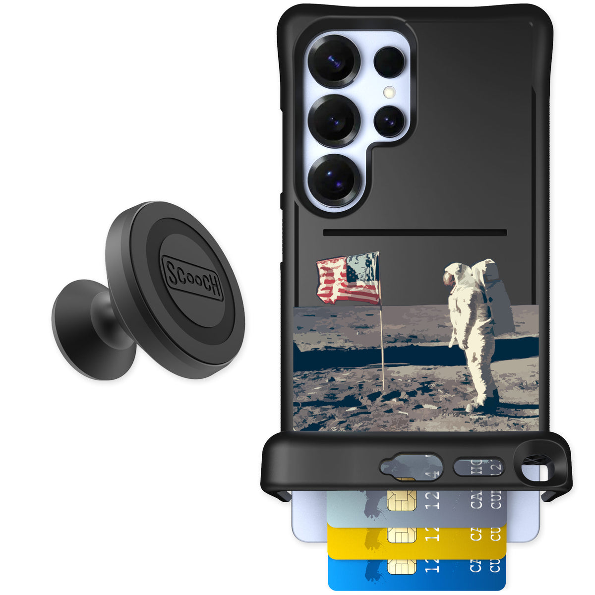 Scooch Wingmate Lunar Landing for Galaxy S25 Ultra — Starter Bundle