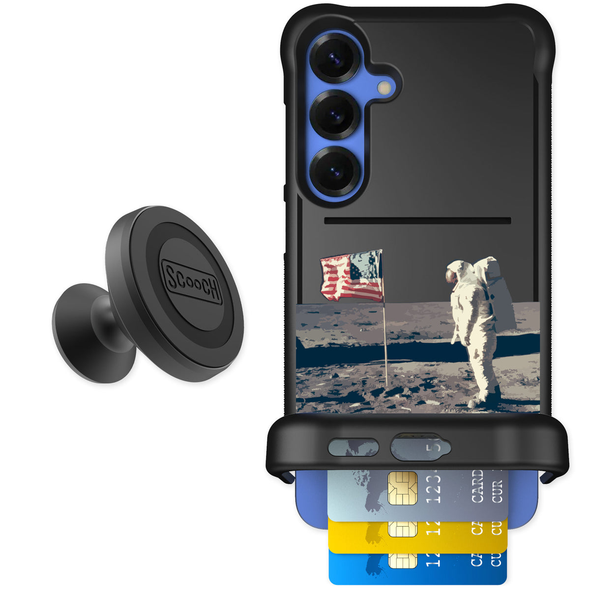 Scooch Wingmate Lunar Landing for Galaxy S25+ — Starter Bundle
