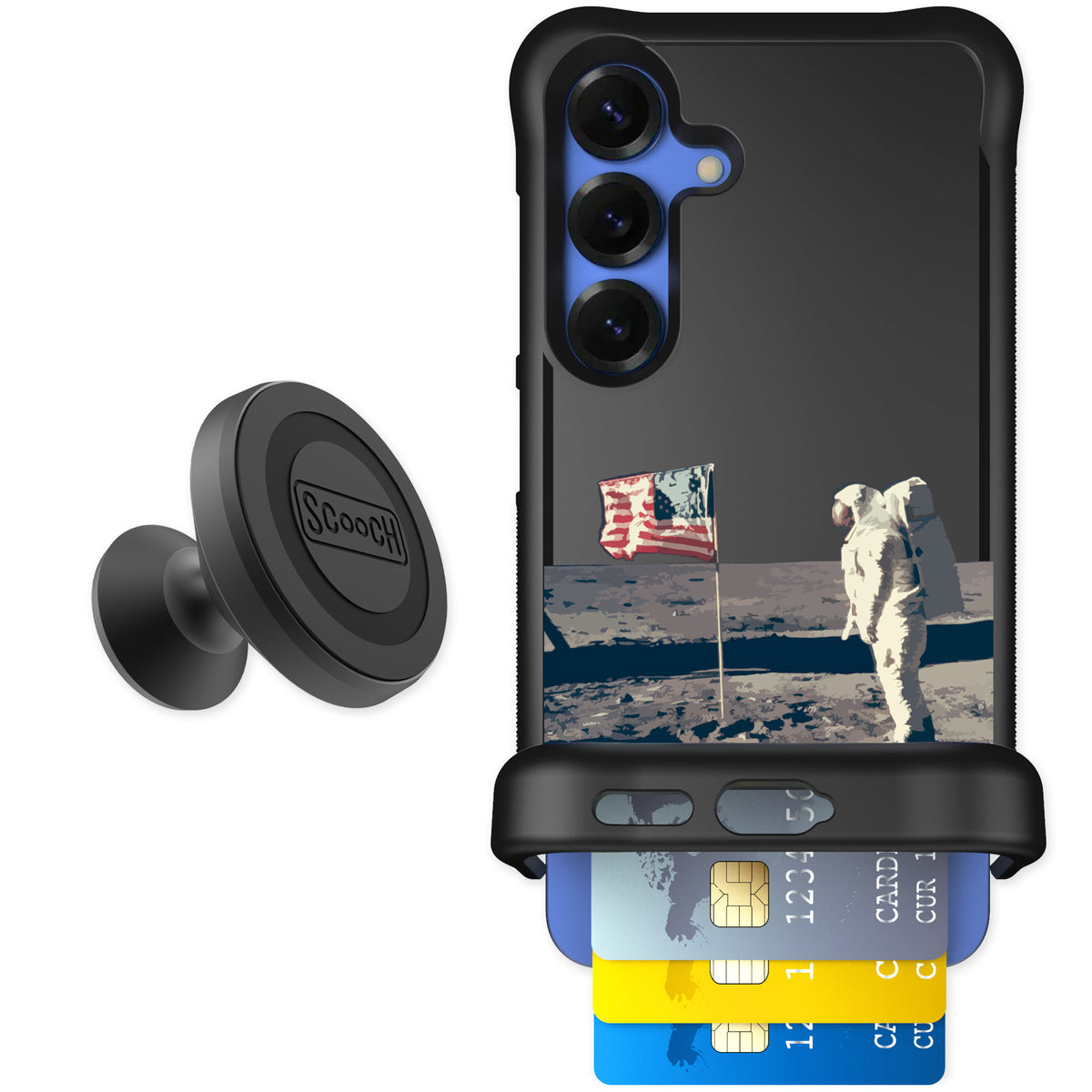 Scooch Wingmate Lunar Landing for Galaxy S25 — Starter Bundle