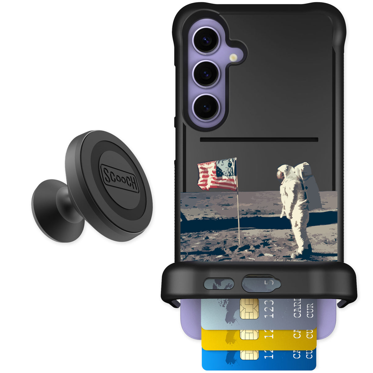 Scooch Wingmate Lunar Landing for Galaxy S24+ — Starter Bundle