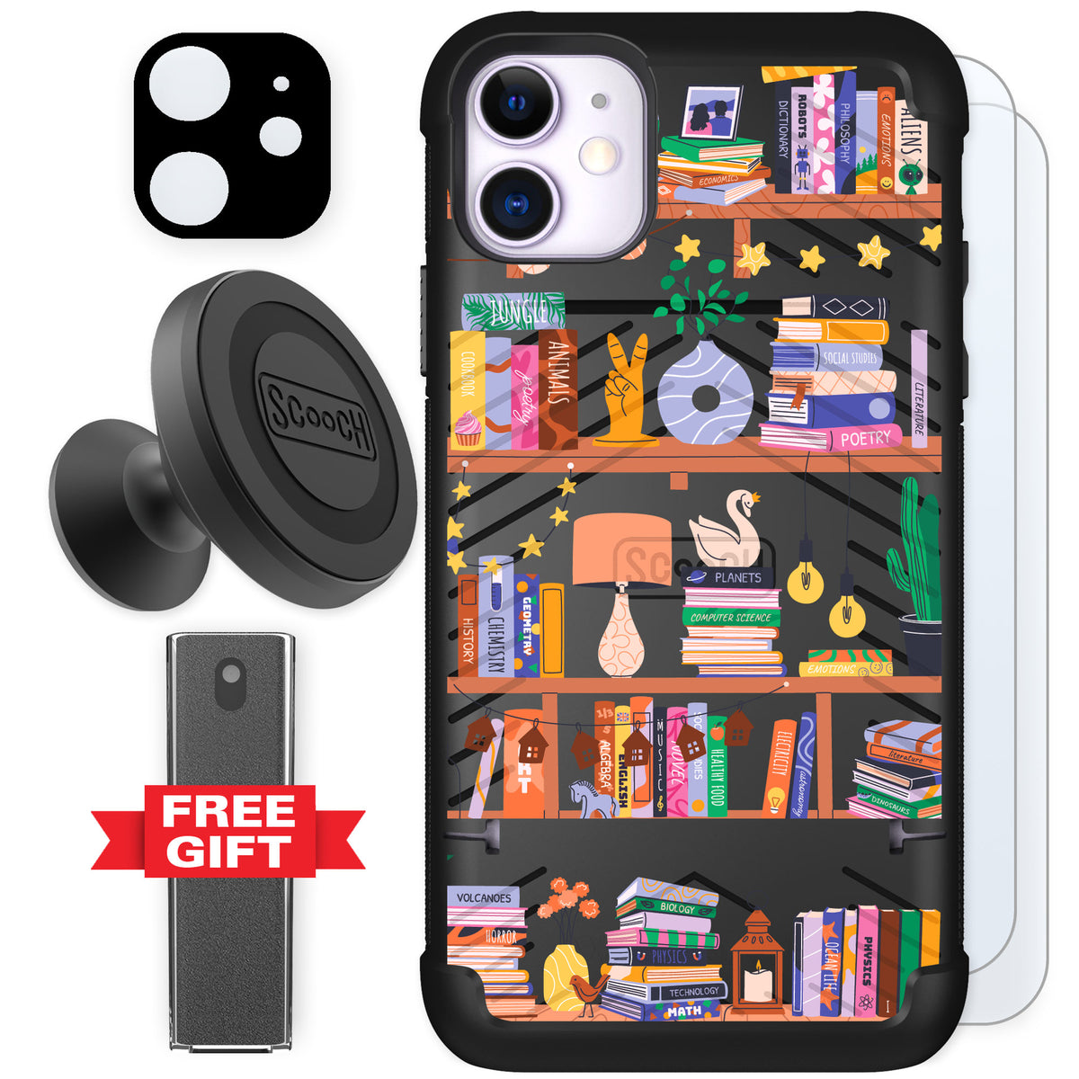 Scooch Wingmate Little Library for iPhone 11 — Defender Bundle