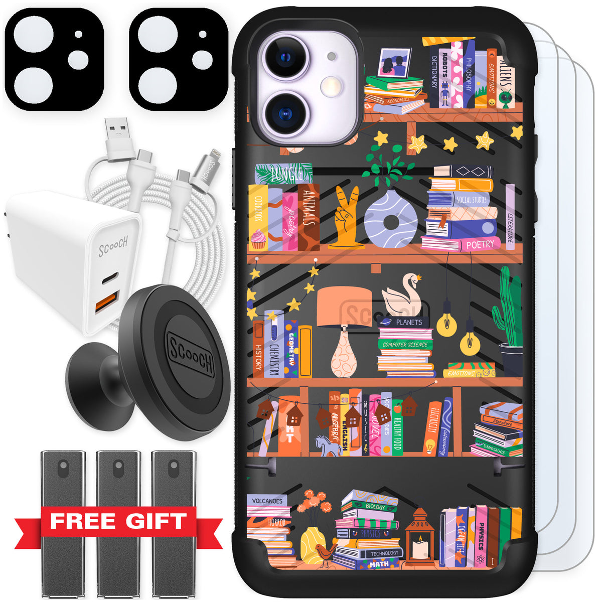 Scooch Wingmate Little Library for iPhone 11 — Ultimate Bundle