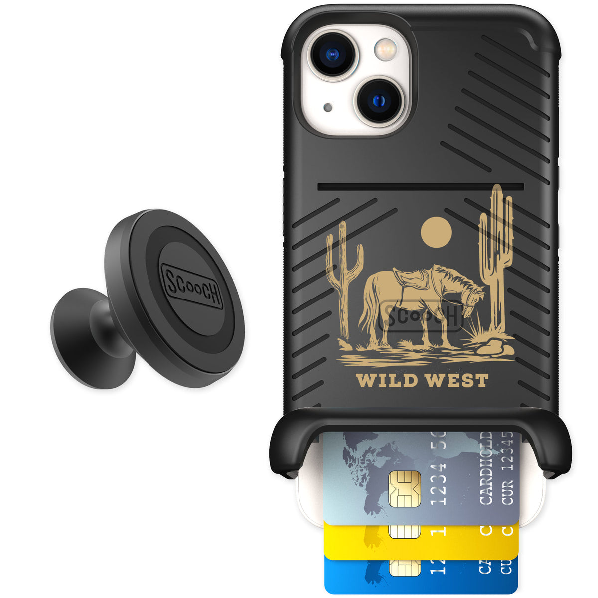 Scooch Wingmate Wild West for iPhone 13 — Starter Bundle