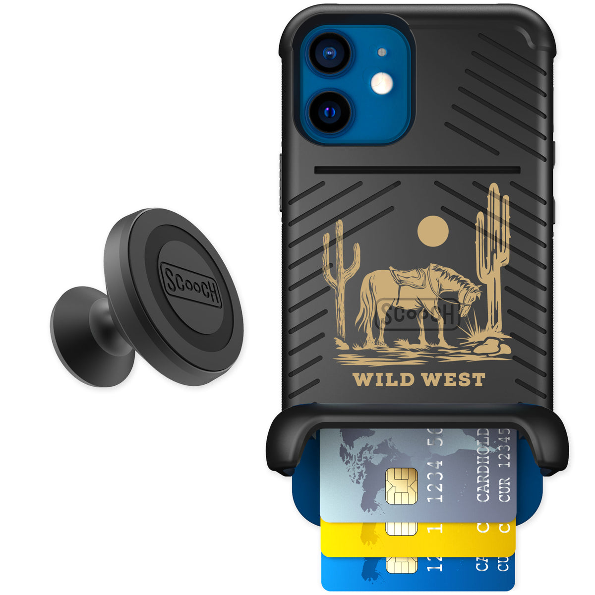 Scooch Wingmate Wild West for iPhone 12 — Starter Bundle