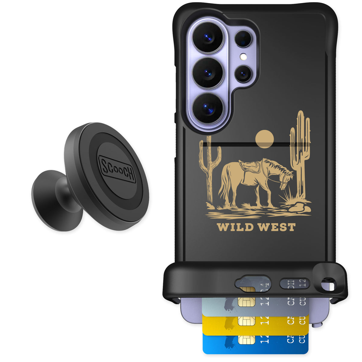 Scooch Wingmate Wild West for Galaxy S26 Ultra — Starter Bundle