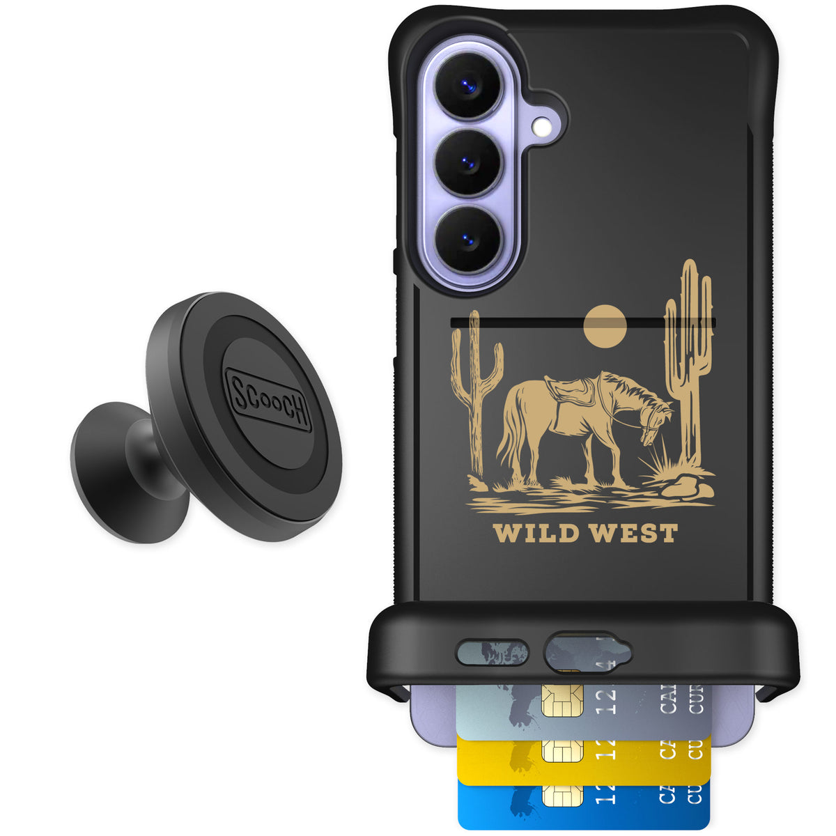 Scooch Wingmate Wild West for Galaxy S26+ — Starter Bundle