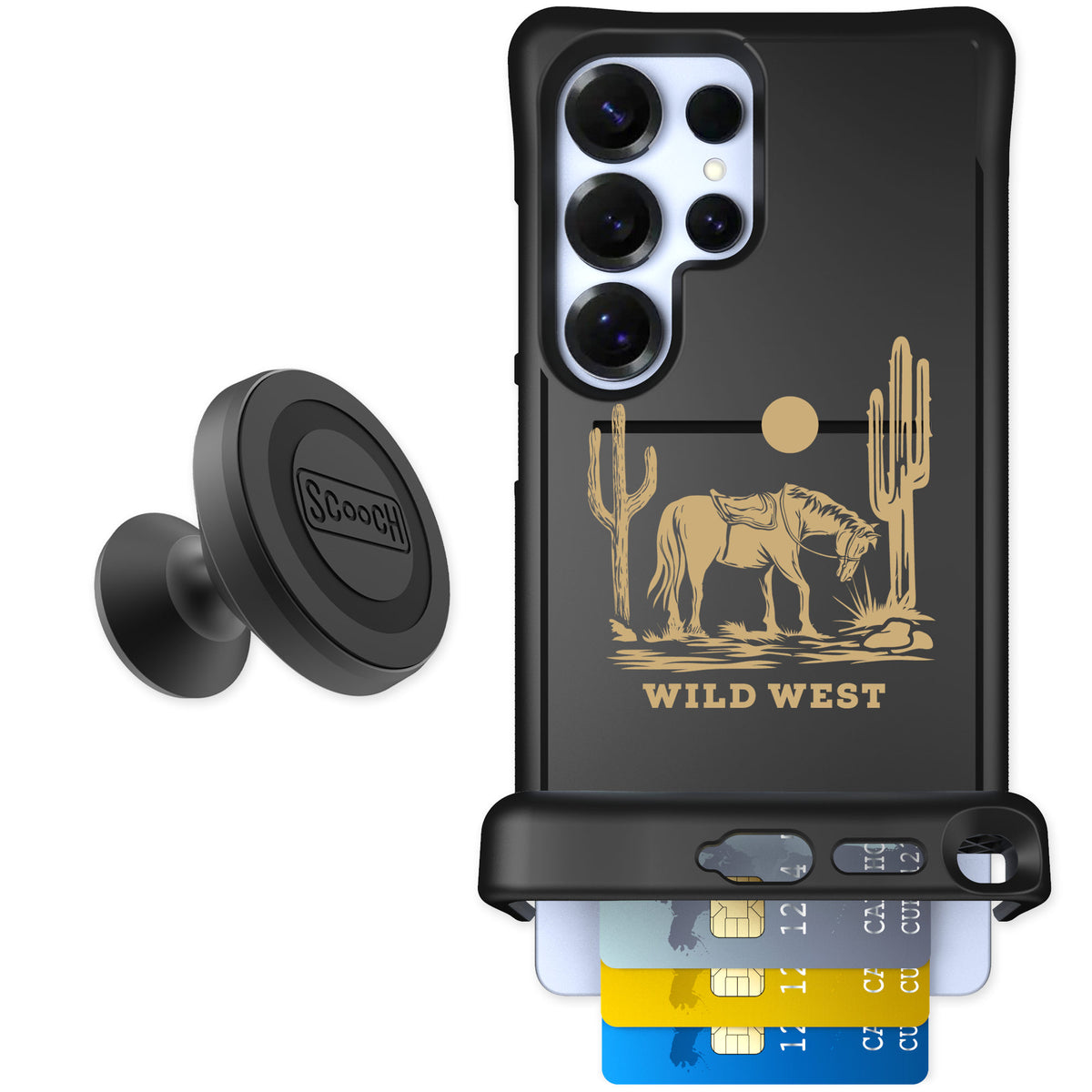 Scooch Wingmate Wild West for Galaxy S25 Ultra — Starter Bundle