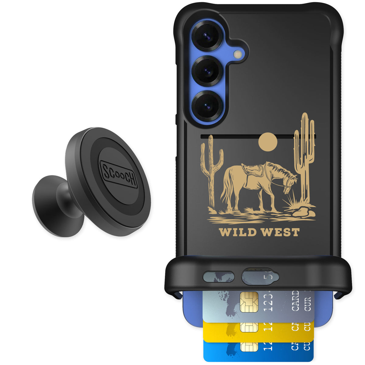 Scooch Wingmate Wild West for Galaxy S25+ — Starter Bundle