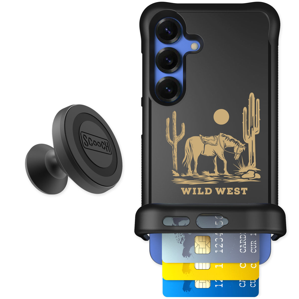 Scooch Wingmate Wild West for Galaxy S25 — Starter Bundle
