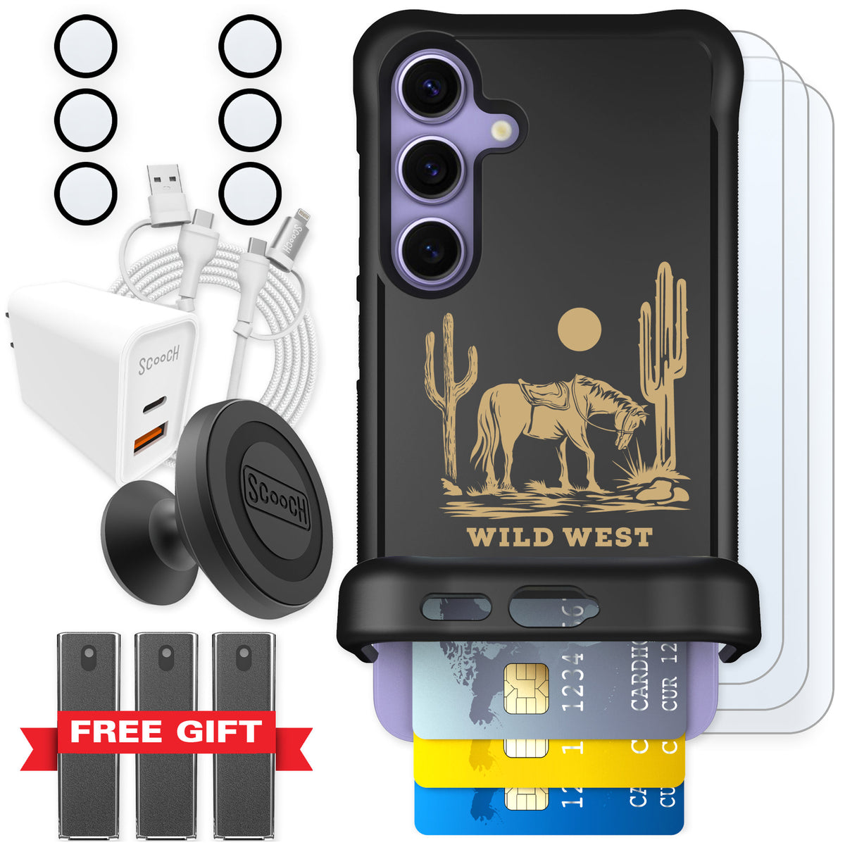Scooch Wingmate Wild West for Galaxy S24 — Ultimate Bundle