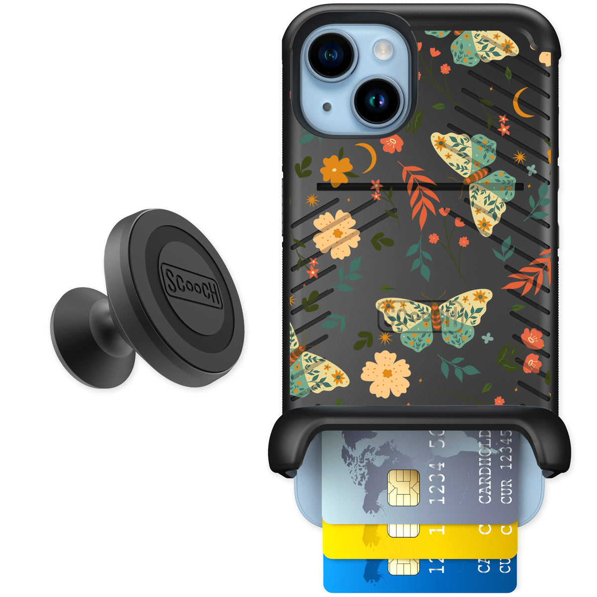 Scooch Wingmate Boho Nights for iPhone 14 — Starter Bundle
