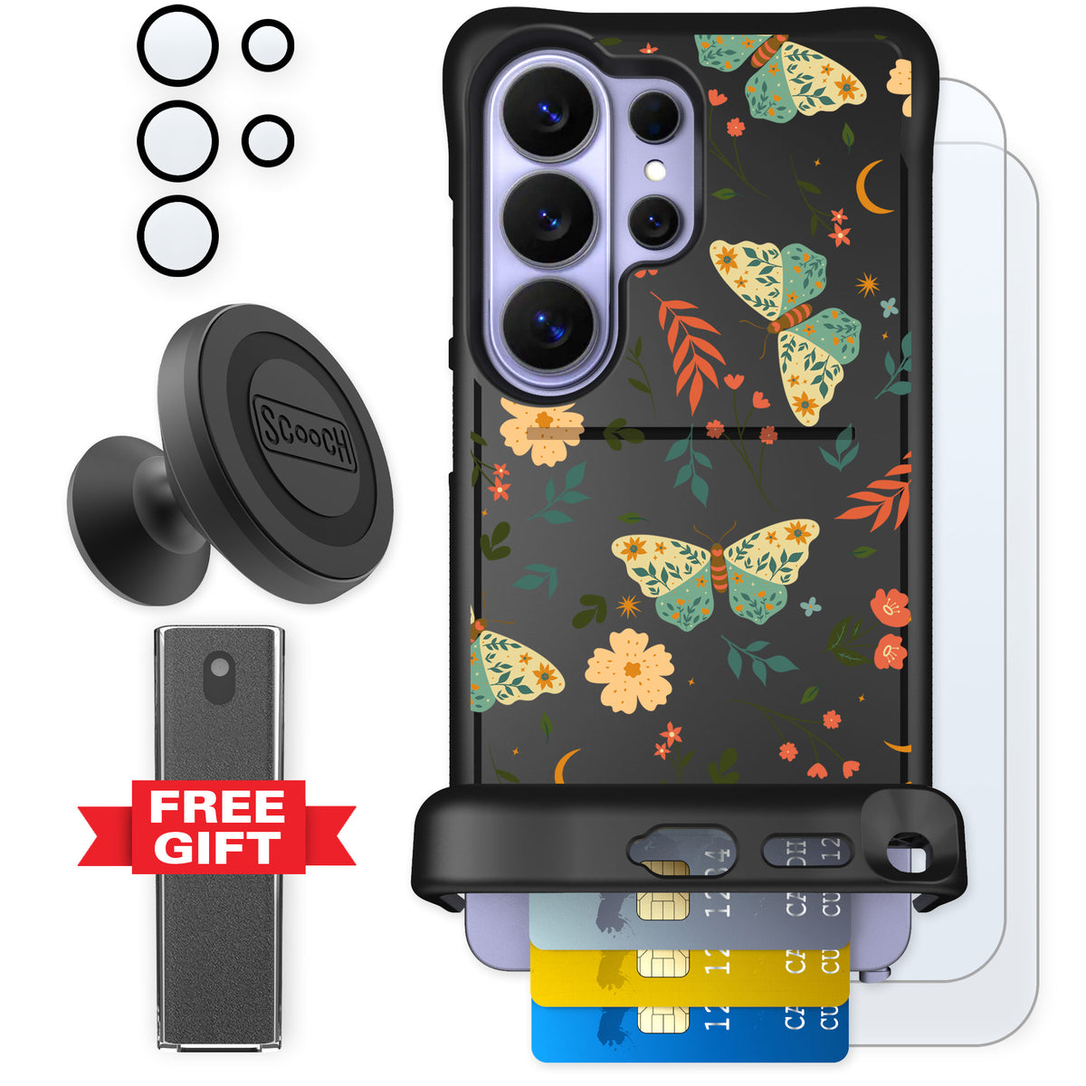 Scooch Wingmate Boho Nights for Galaxy S26 Ultra — Defender Bundle