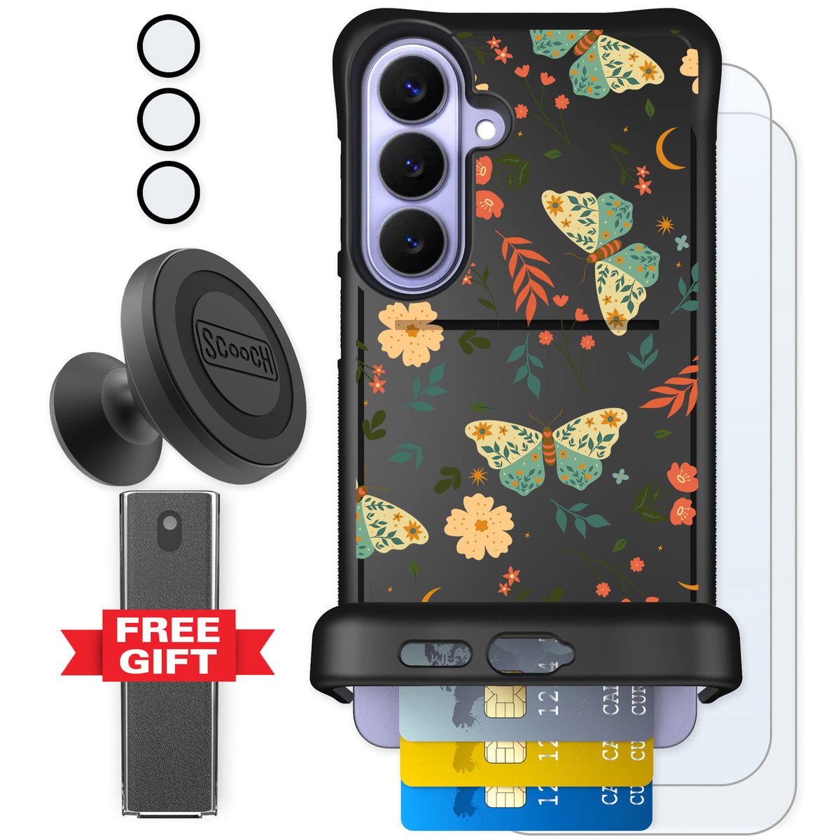 Scooch Wingmate Boho Nights for Galaxy S26+ — Defender Bundle
