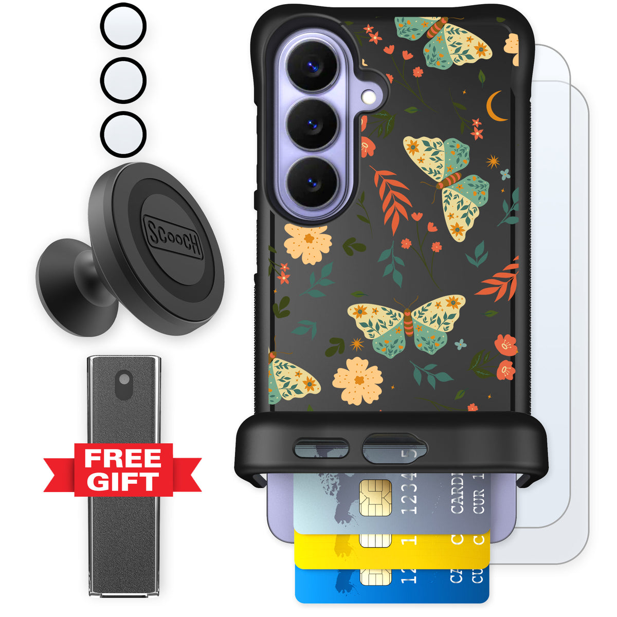 Scooch Wingmate Boho Nights for Galaxy S26 — Defender Bundle