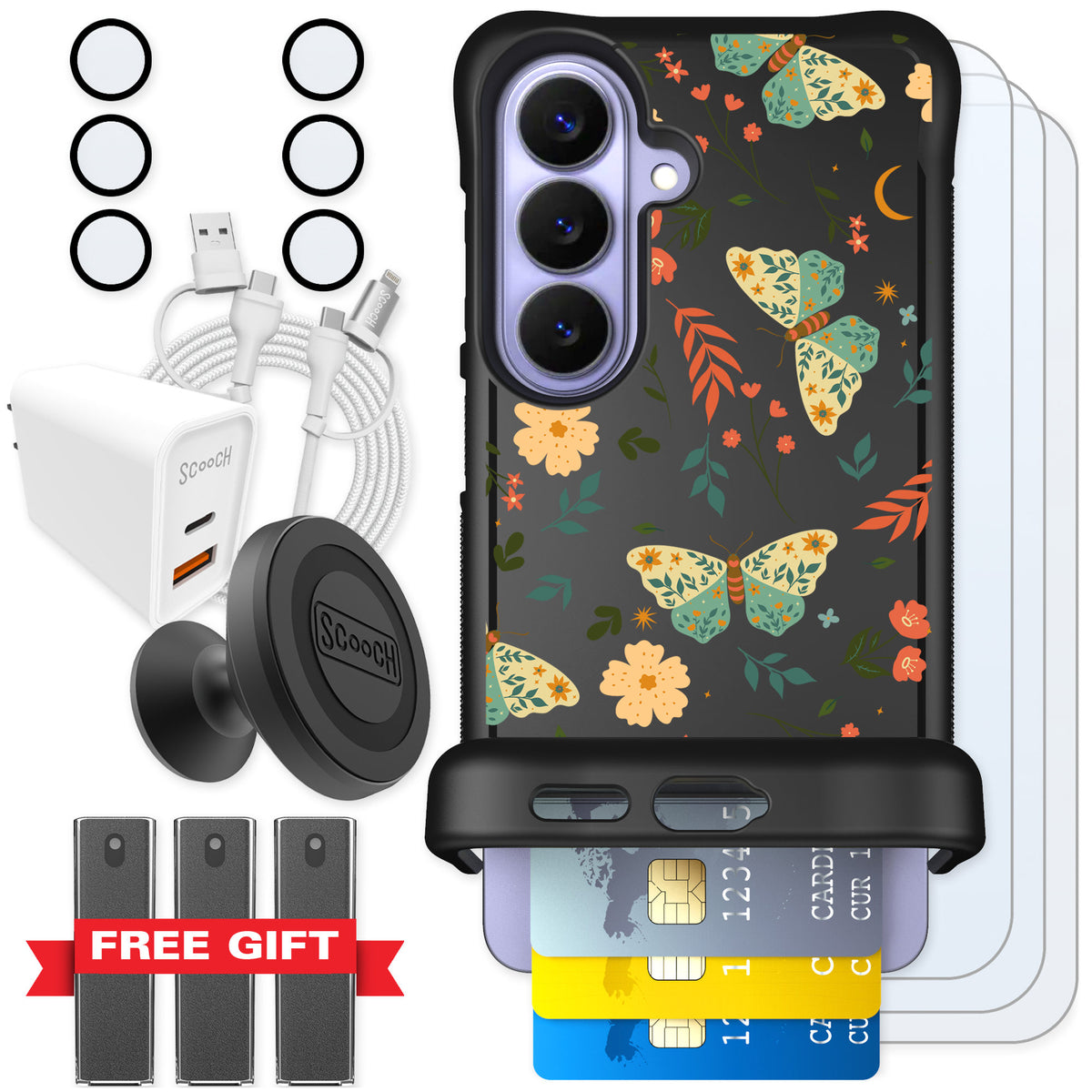 Scooch Wingmate Boho Nights for Galaxy S26 — Ultimate Bundle