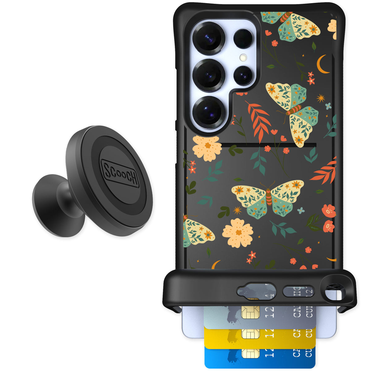 Scooch Wingmate Boho Nights for Galaxy S25 Ultra — Starter Bundle
