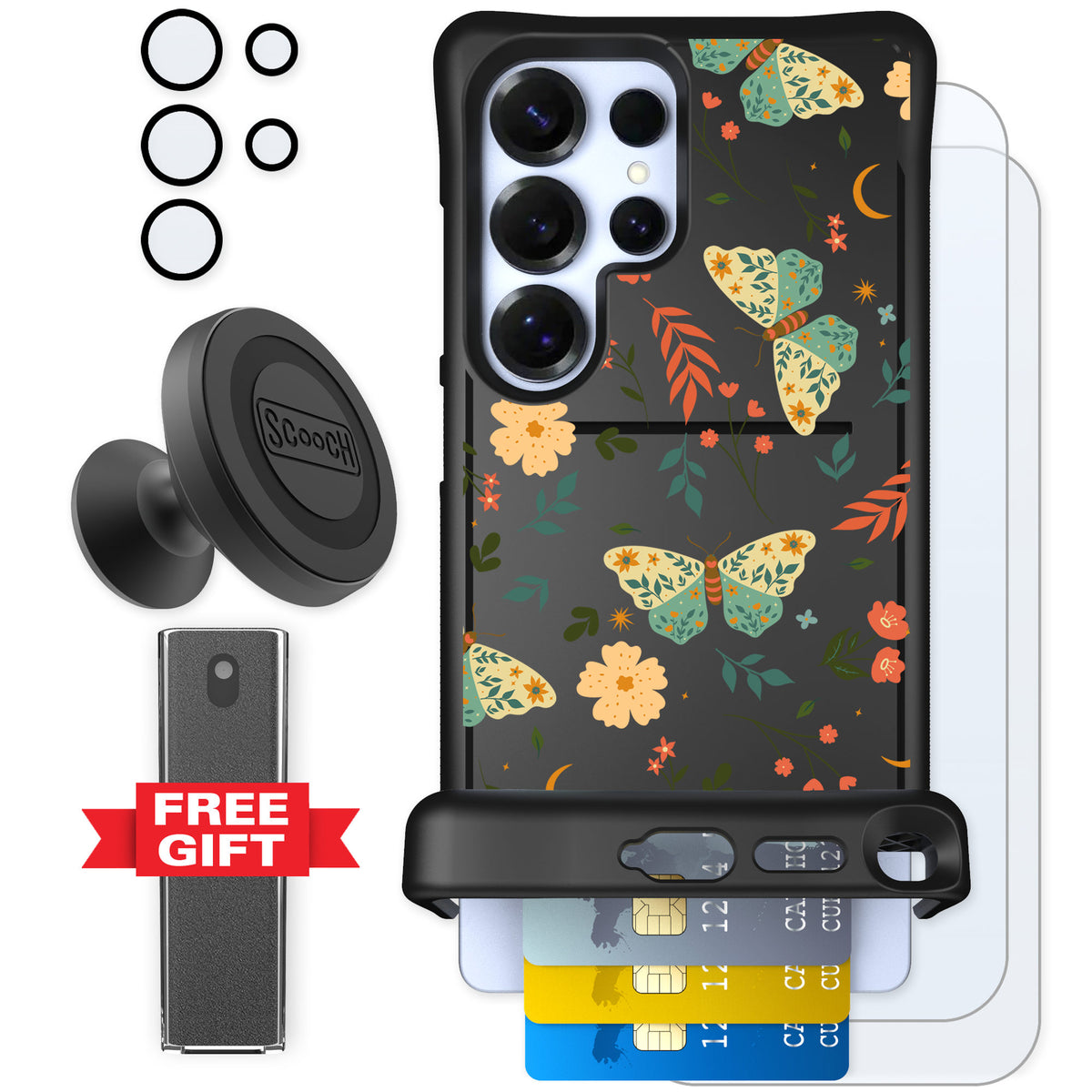 Scooch Wingmate Boho Nights for Galaxy S25 Ultra — Defender Bundle