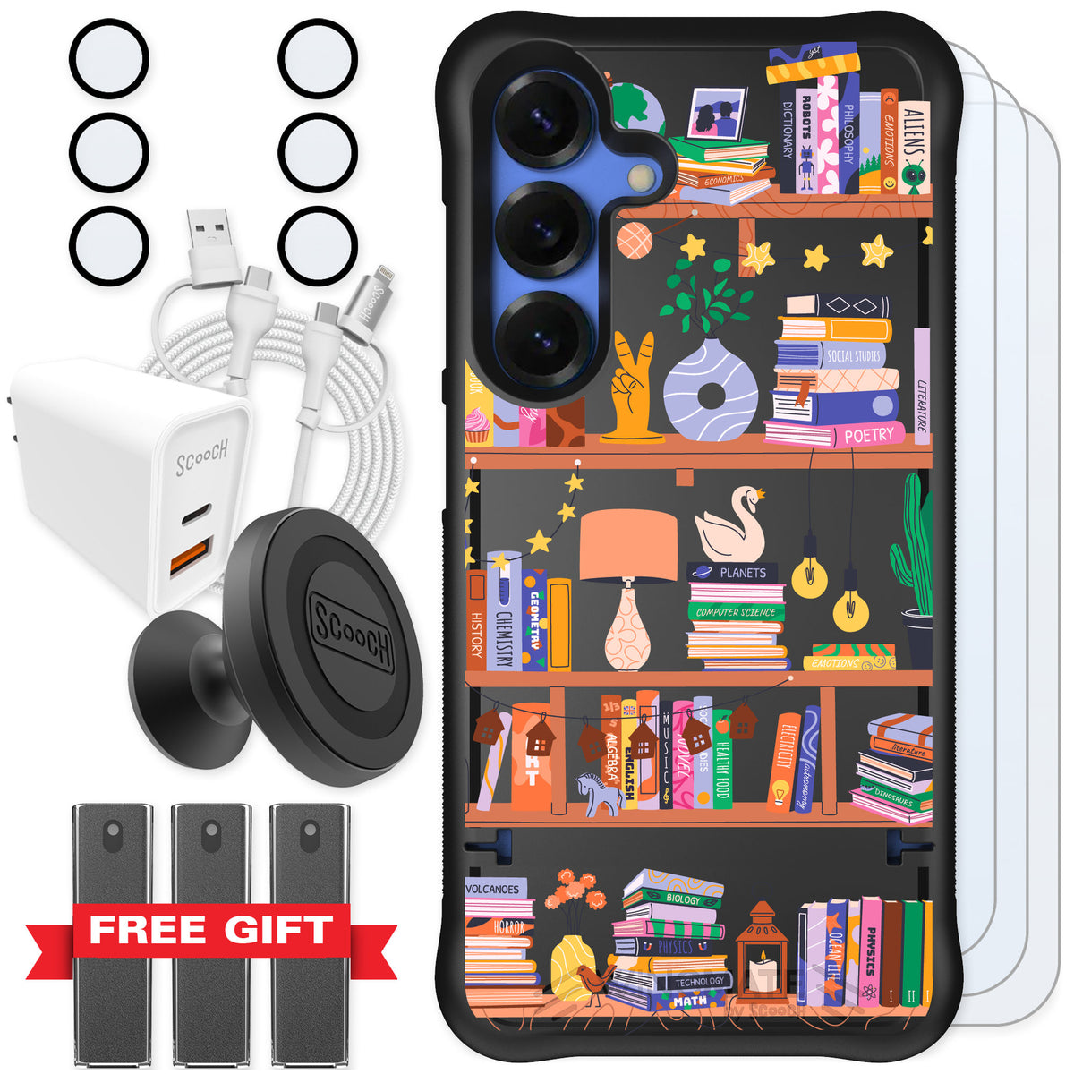 Scooch Wingmate Little Library for Galaxy S25 — Ultimate Bundle