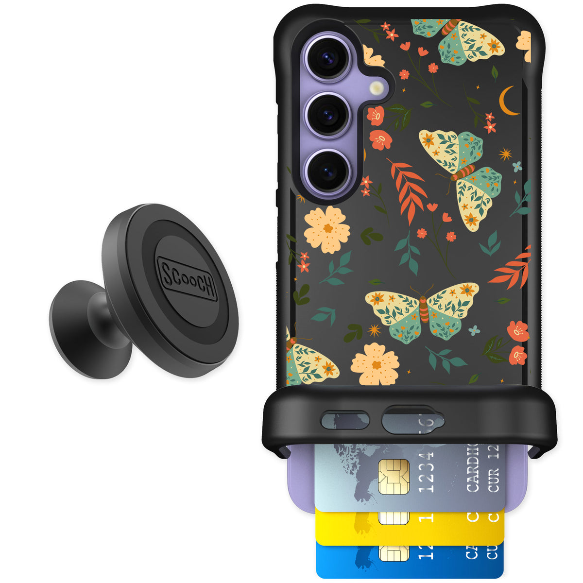 Scooch Wingmate Boho Nights for Galaxy S24 — Starter Bundle