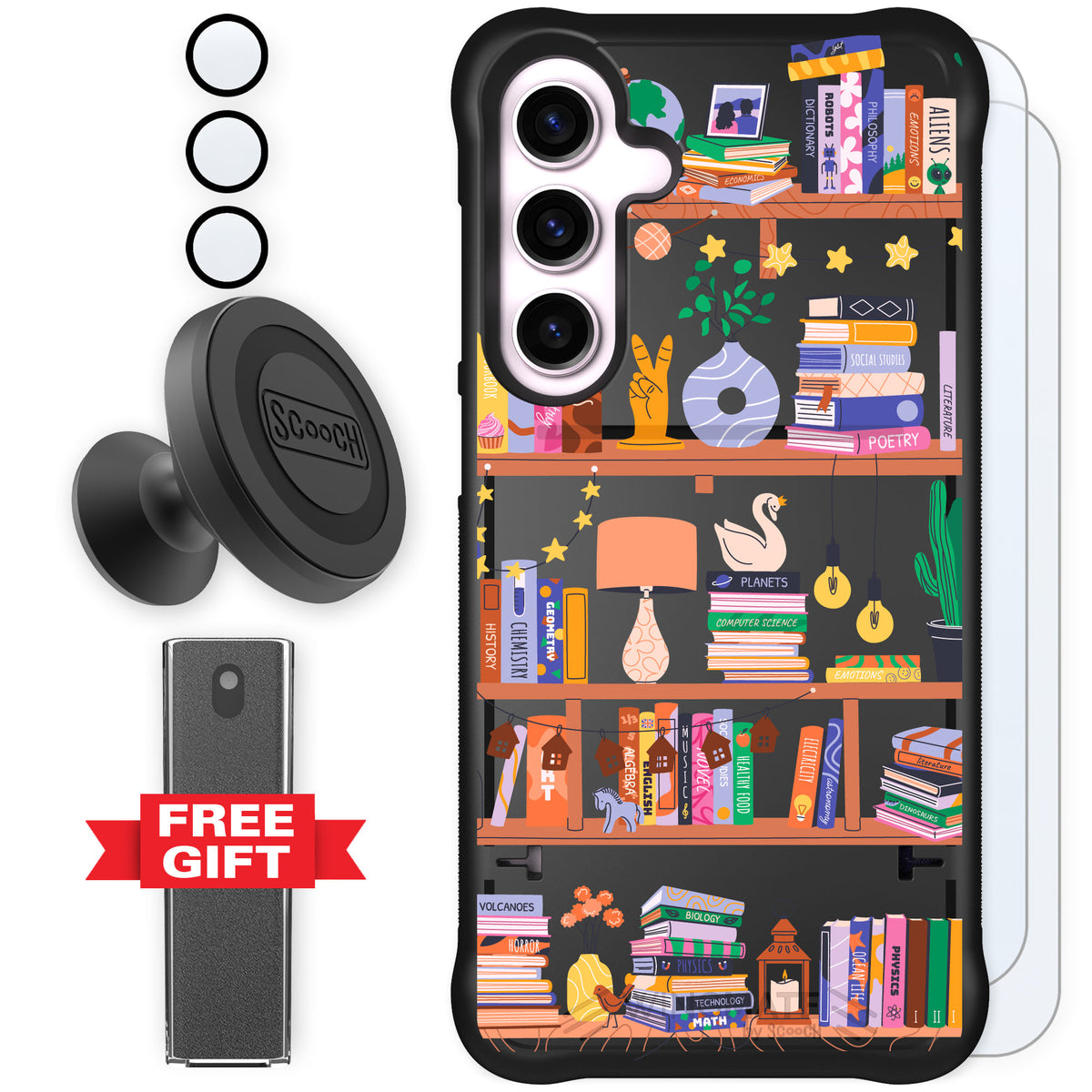 Scooch Wingmate Little Library for Galaxy S24+ — Defender Bundle