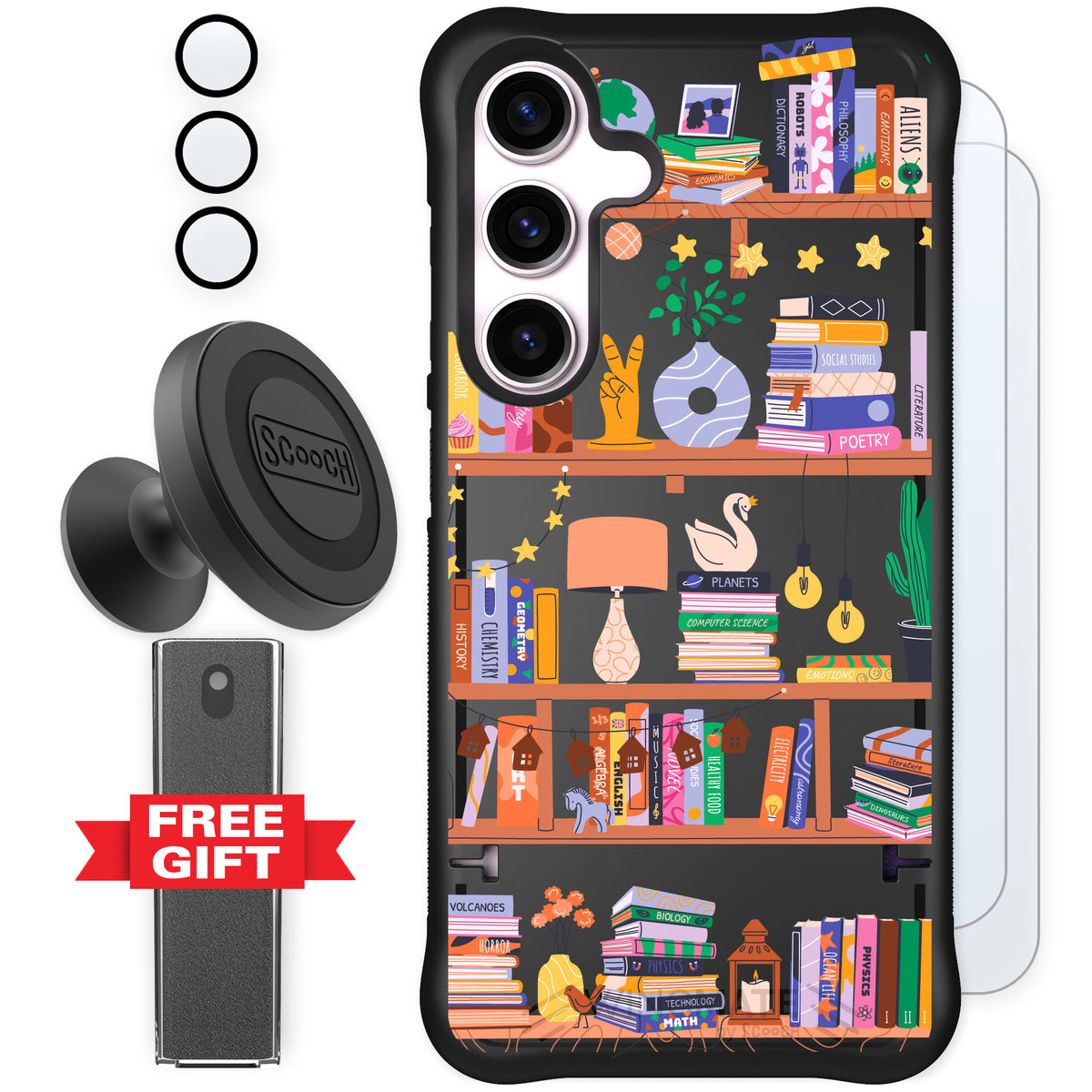 Scooch Wingmate Little Library for Galaxy S24 — Defender Bundle