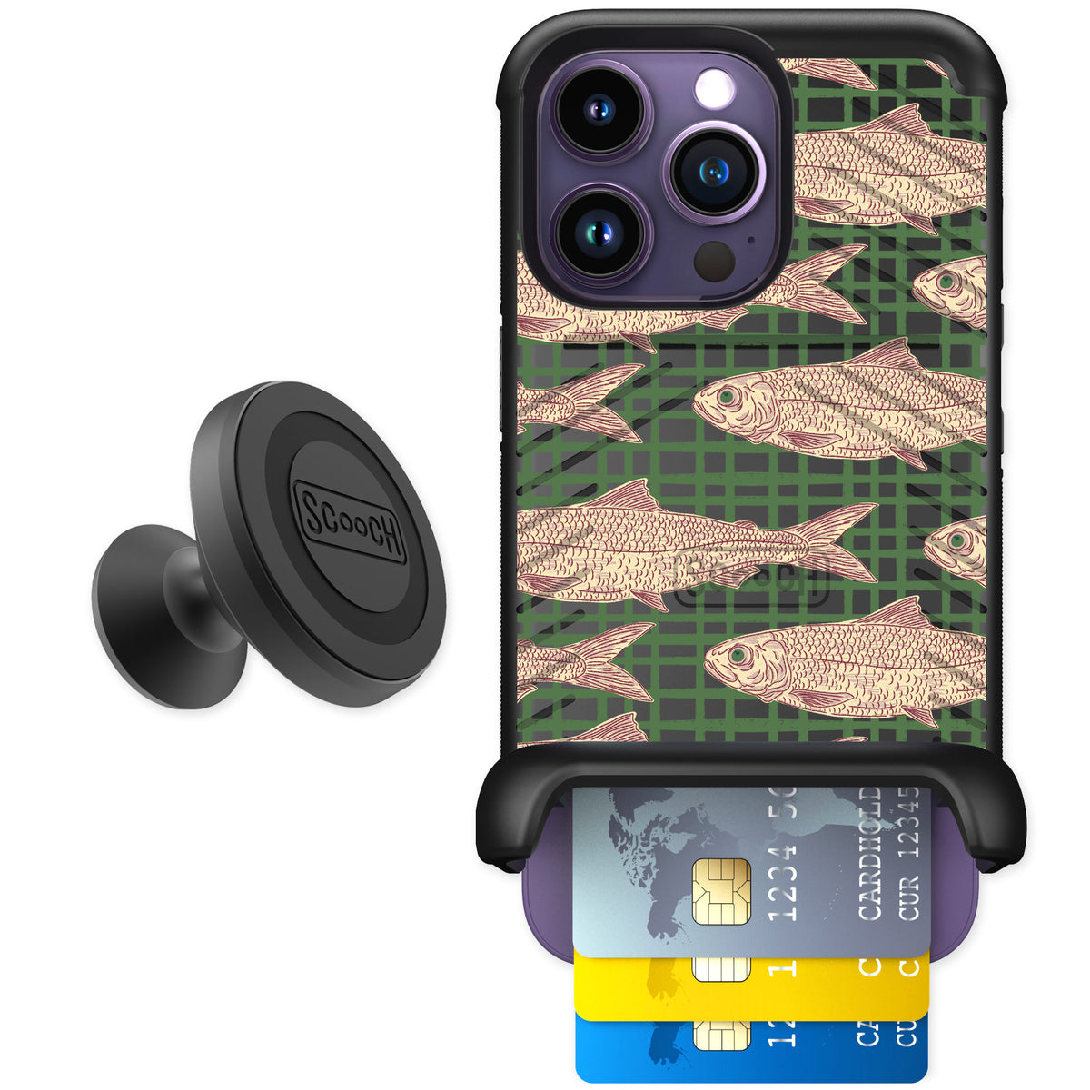 Scooch Wingmate Fresh Catch for iPhone 14 Pro — Starter Bundle