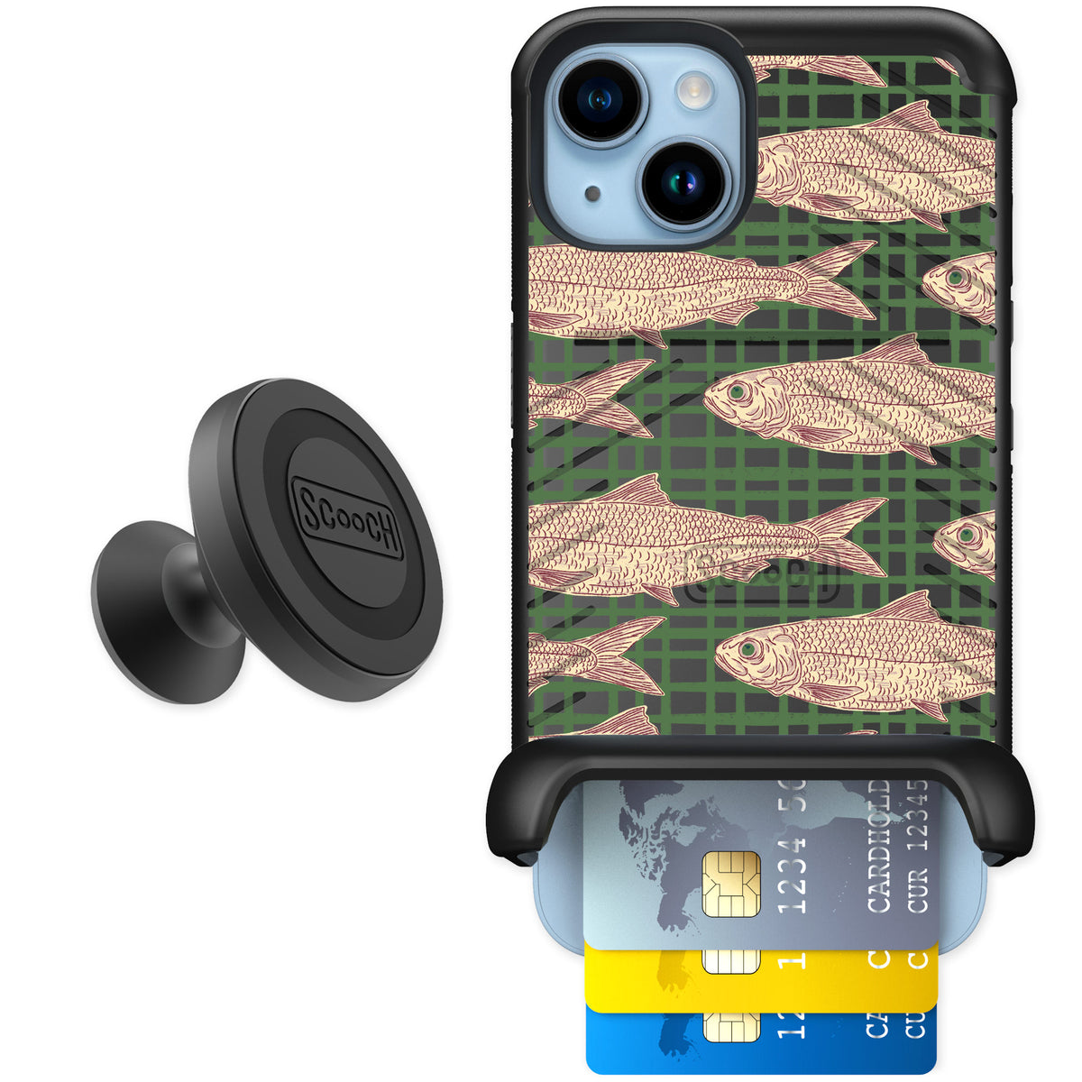 Scooch Wingmate Fresh Catch for iPhone 14 — Starter Bundle